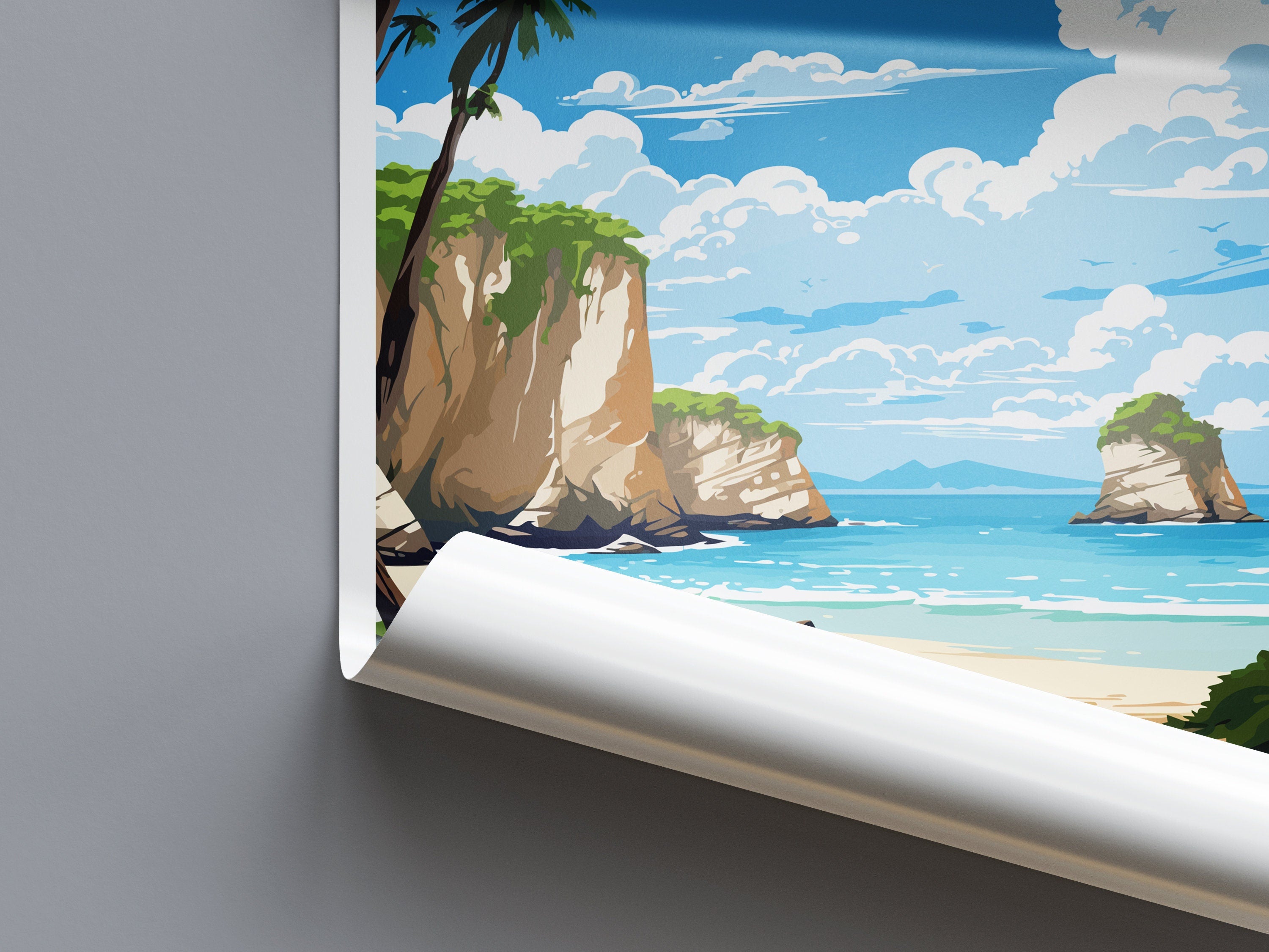 Cathedral Cove Travel Print