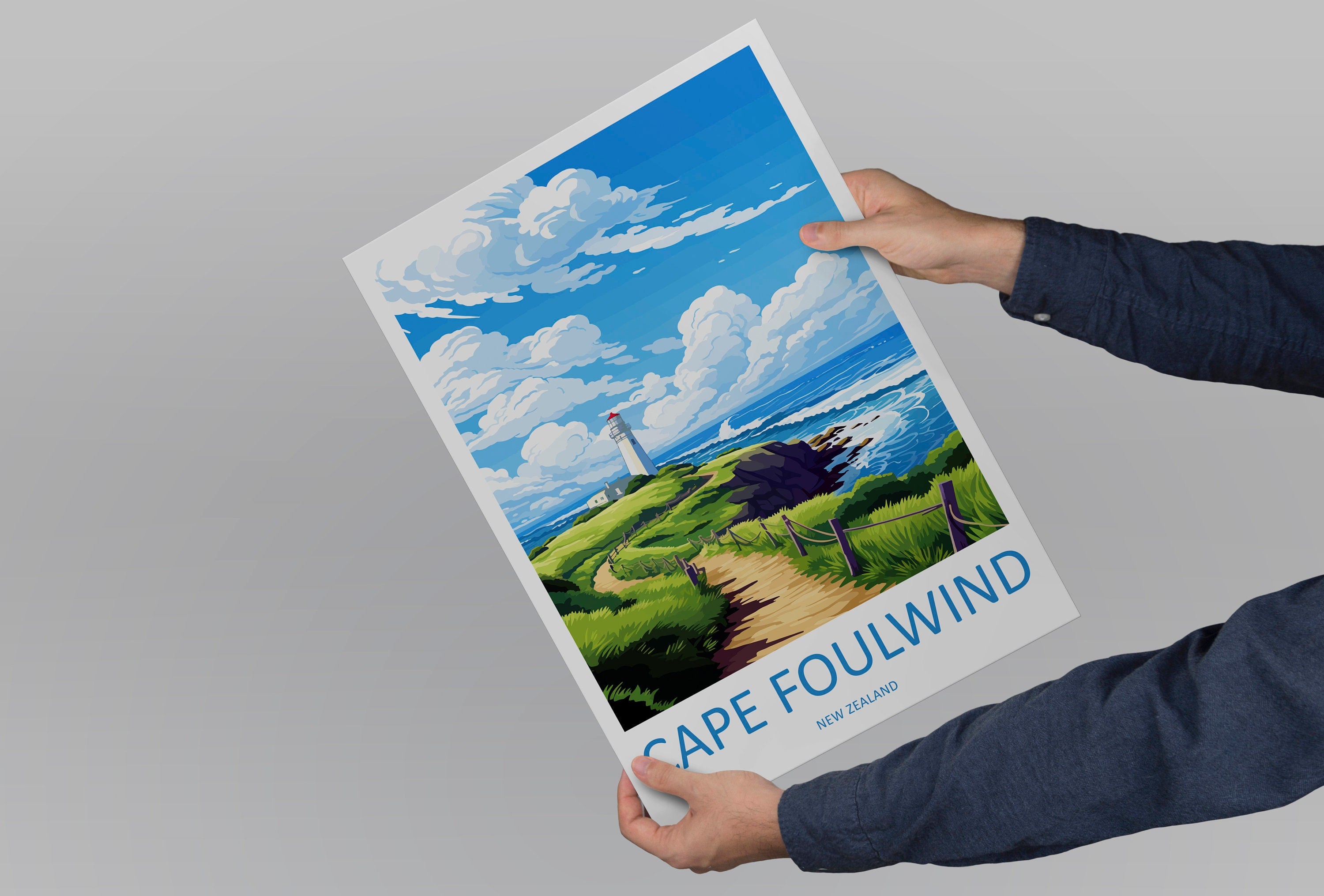 Cape Foulwind Travel Print