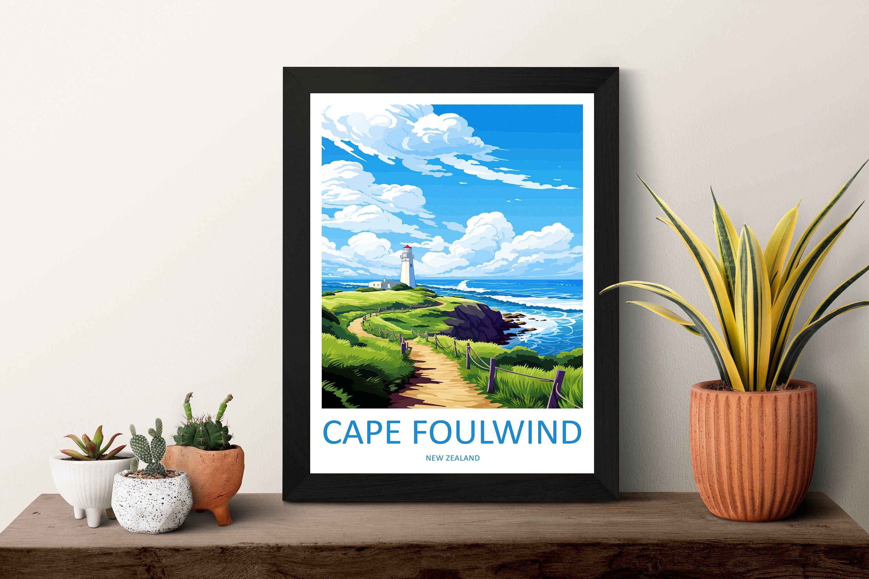 Cape Foulwind Travel Print