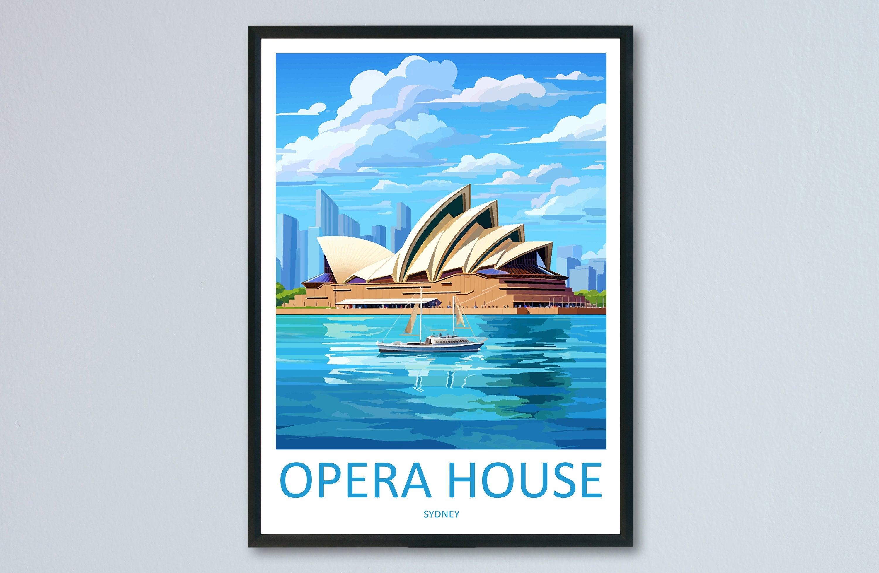 Sydney Opera House Travel Print