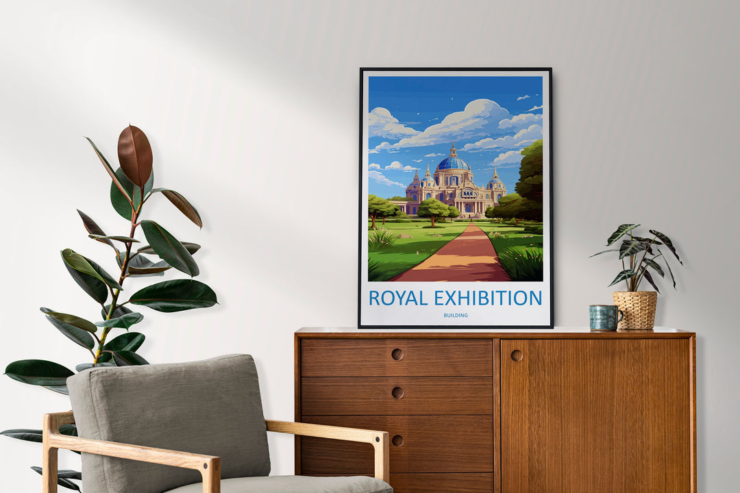 Royal Exhibition Building Travel Print Wall Art Royal Exhibition Building Wall Hanging Home Décor Royal Exhibition Building Gift Art Lovers