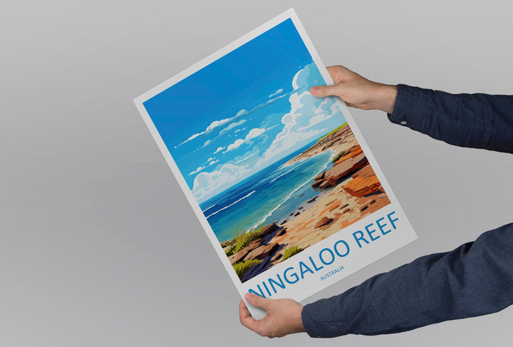 Ningaloo Reef Travel Print Wall Art Ningaloo Reef Wall Hanging Home Décor Ningaloo Reef Gift Art Lovers Wall Art Australia Poster Deco
