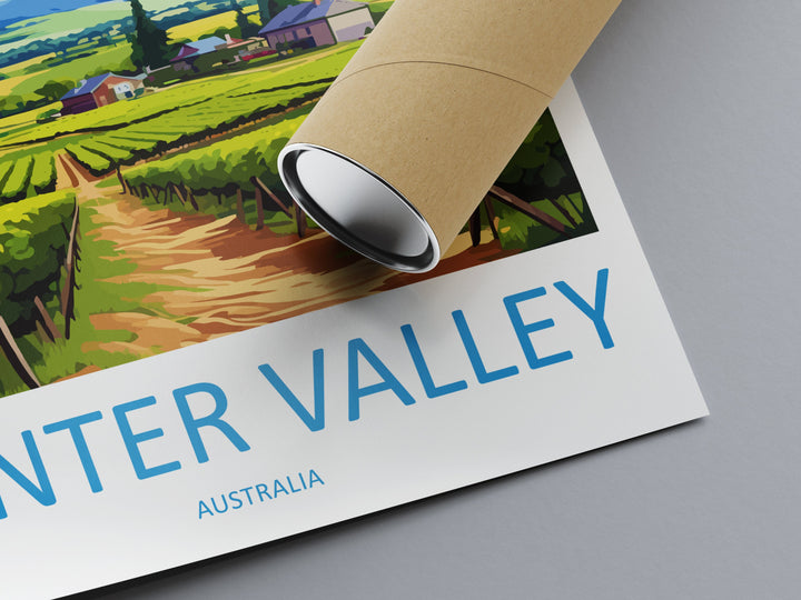 Hunter Valley Travel Print Wall Art Hunter Valley Wall Hanging Home Décor Hunter Valley Gift Art Lovers Wall Art Australia Poster Deco