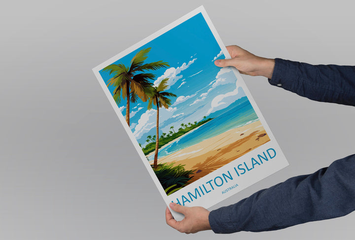 Hamilton Island Travel Print Wall Art Hamilton Island Wall Hanging Home Décor Hamilton Island Gift Art Lovers Wall Art Australia Poster Deco