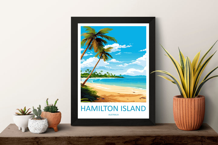 Hamilton Island Travel Print Wall Art Hamilton Island Wall Hanging Home Décor Hamilton Island Gift Art Lovers Wall Art Australia Poster Deco