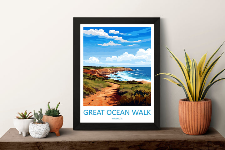 Great Ocean Walk Travel Print Wall Art Great Ocean Walk Wall Hanging Home Décor Great Ocean Walk Gift Art Lovers Wall Art Australia Poster