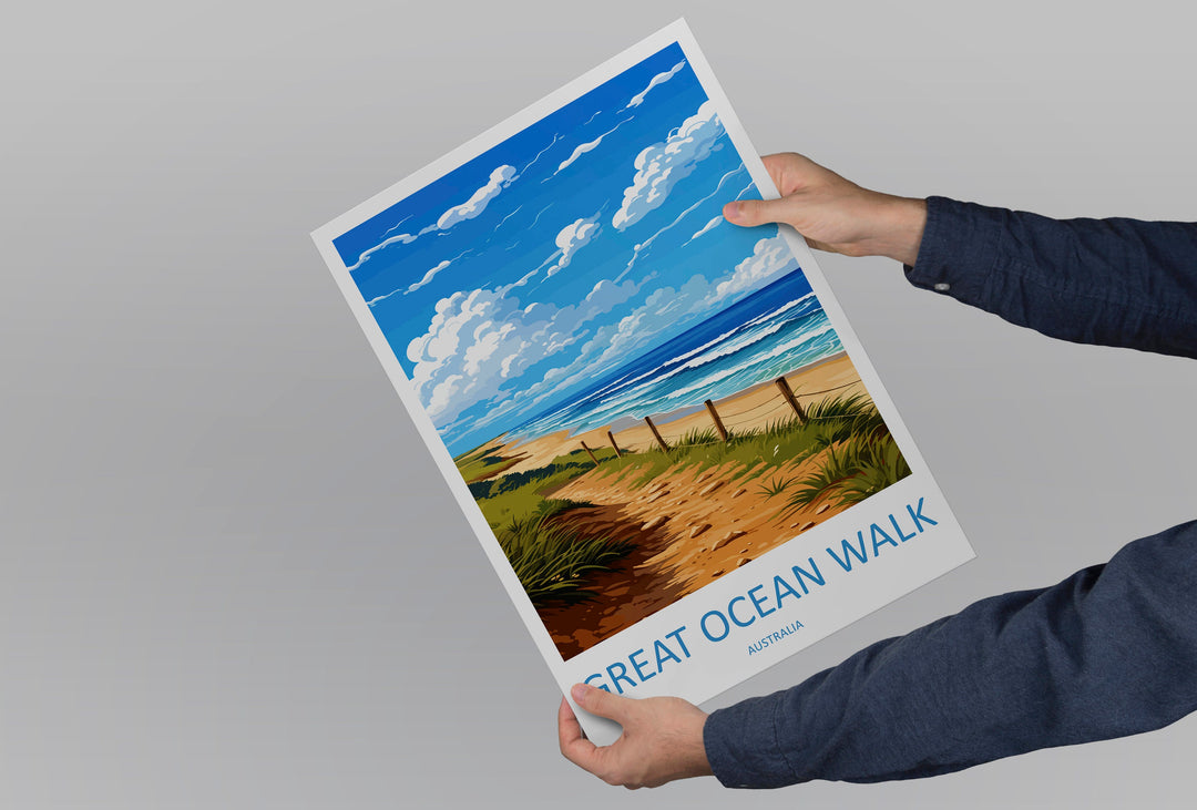 Great Ocean Walk Travel Print Wall Art Great Ocean Walk Wall Hanging Home Décor Great Ocean Walk Gift Art Lovers Wall Art Australia Poster