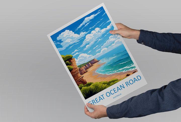 Great Ocean Road Travel Print Wall Art Great Ocean Road Wall Hanging Home Décor Great Ocean Road Gift Art Lovers Wall Art Australia Poster