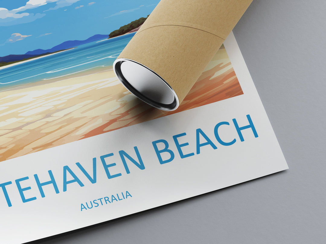Whitehaven Beach Travel Print Wall Art Whitehaven Beach Wall Hanging Home Décor Whitehaven Beach Gift Art Lovers Australia Art Lover Gift