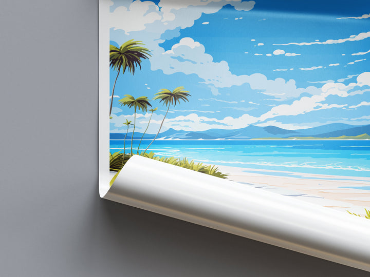 Whitehaven Beach Travel Print Wall Art Whitehaven Beach Wall Hanging Home Décor Whitehaven Beach Gift Art Lovers Australia Art Lover Gift