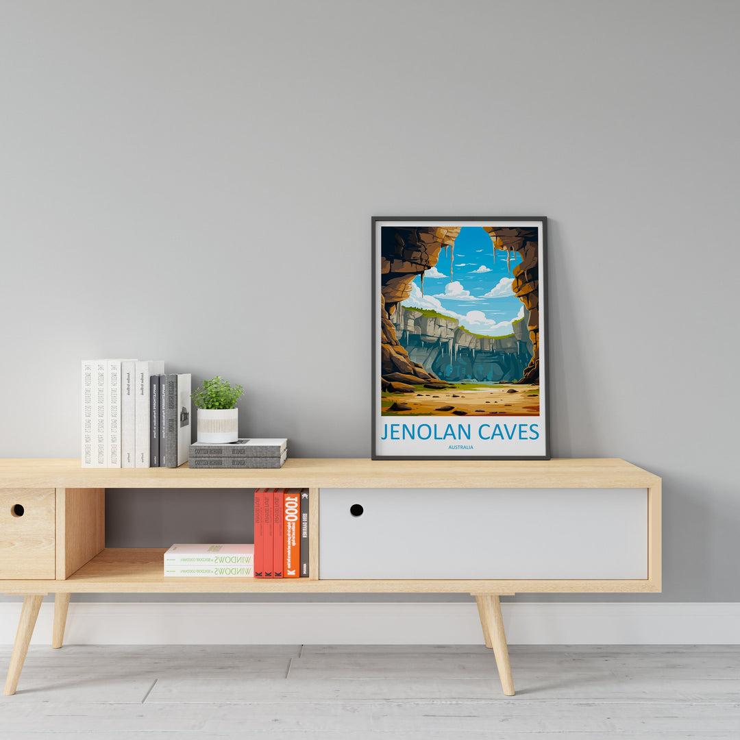 Jenolan Caves Travel Print Wall Art Jenolan Caves Wall Hanging Home Décor Jenolan Caves Gift Art Lovers Wall Art Australia Poster Deco