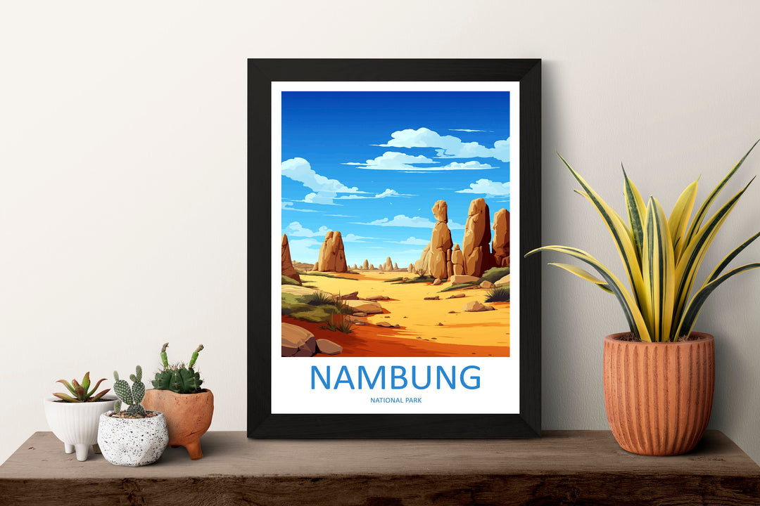 Nambung National Park Travel Print Wall Nambung National Park Wall Hanging Home Décor Nambung Gift Art Lovers Art Australia Wall Art Poster