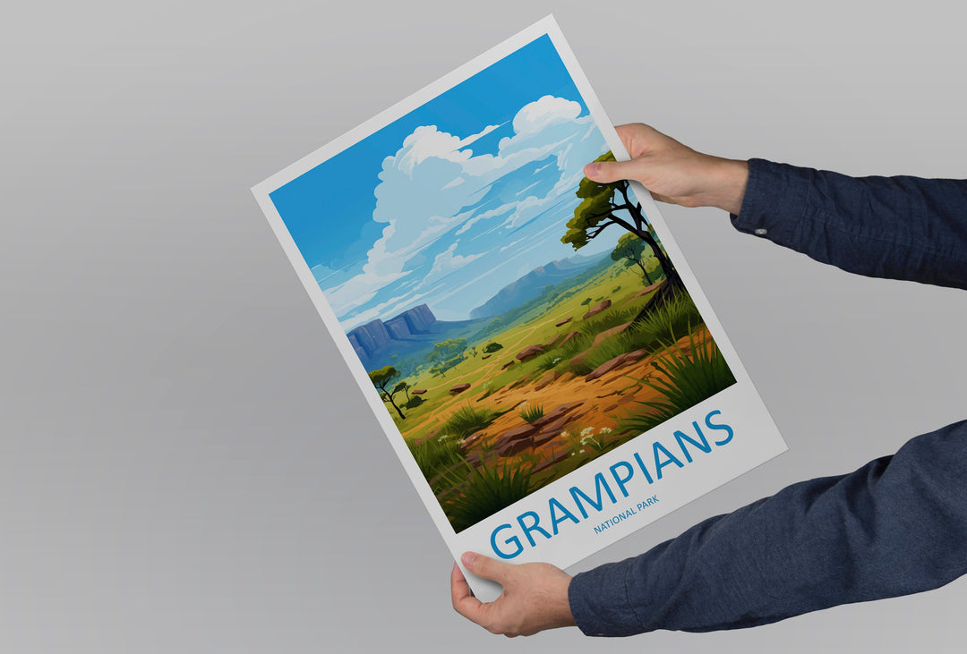 Grampians National Park Travel Print Wall Grampians National Park Wall Hanging Home Décor Grampians Gift Art Lovers Art Australia Art