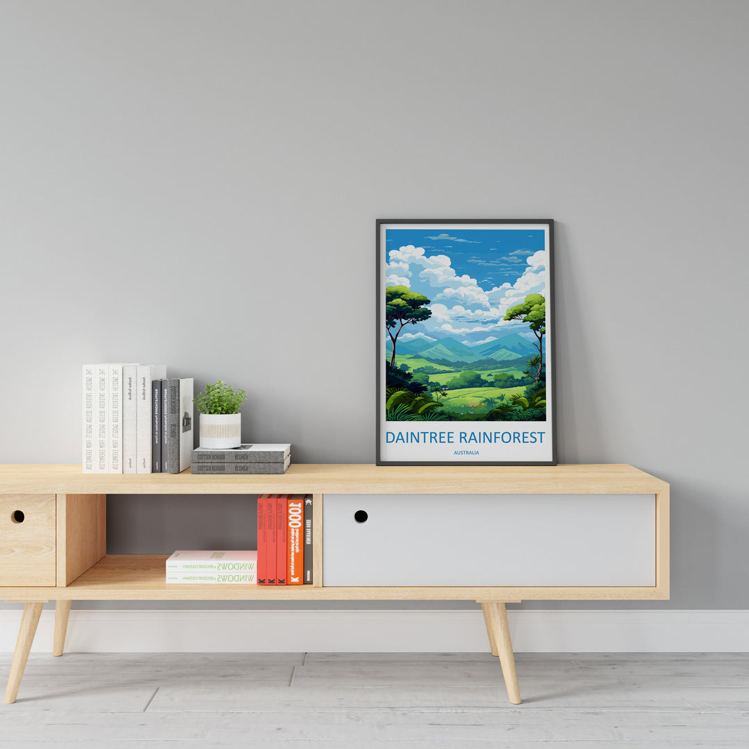 Daintree Rainforest Travel Print Wall Art Daintree Wall Hanging Home Décor Daintree Gift Art Lovers Wall Art Australia Poster Deco Gift