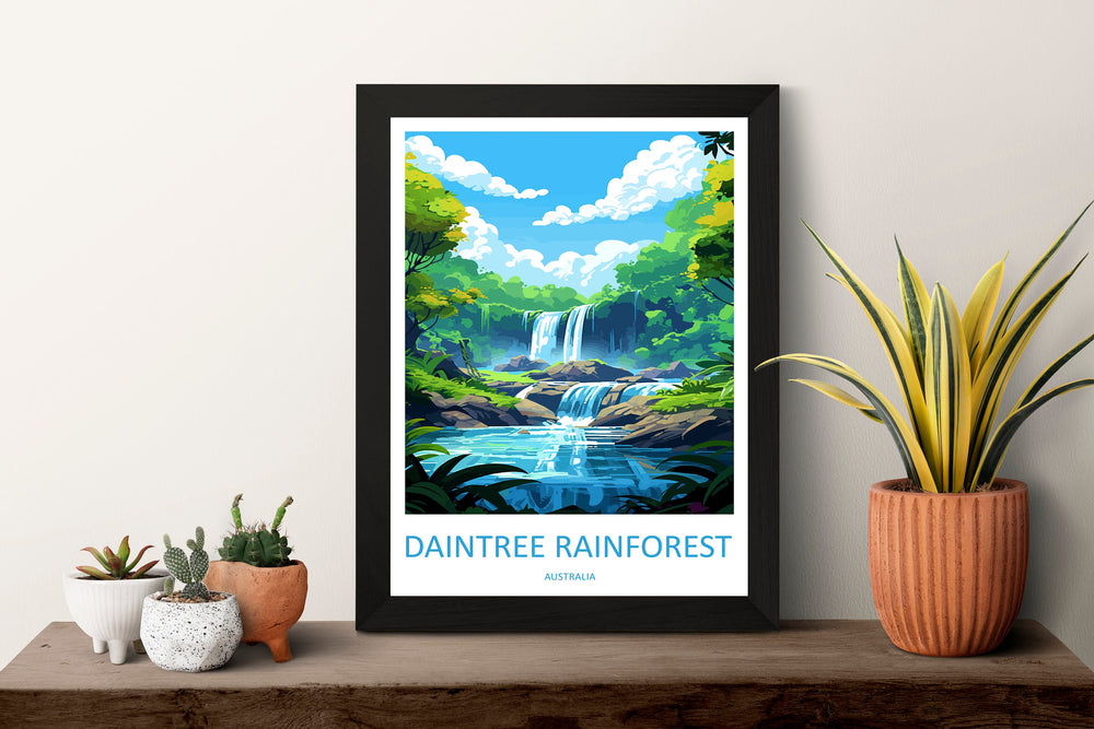 Daintree Rainforest Travel Print Wall Art Daintree Wall Hanging Home Décor Daintree Gift Art Lovers Wall Art Australia Poster Deco Gift