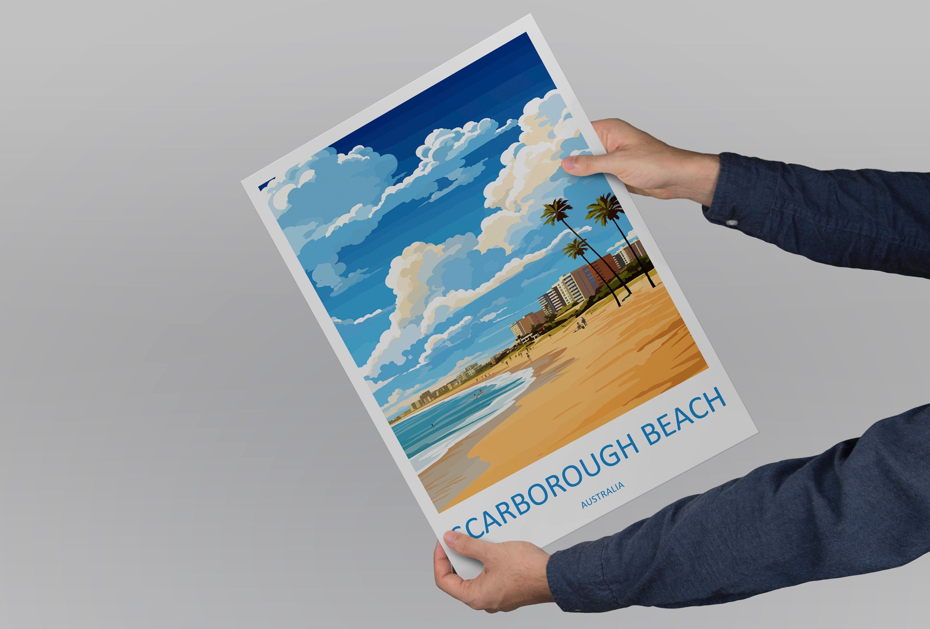 Scarborough Beach Travel Print