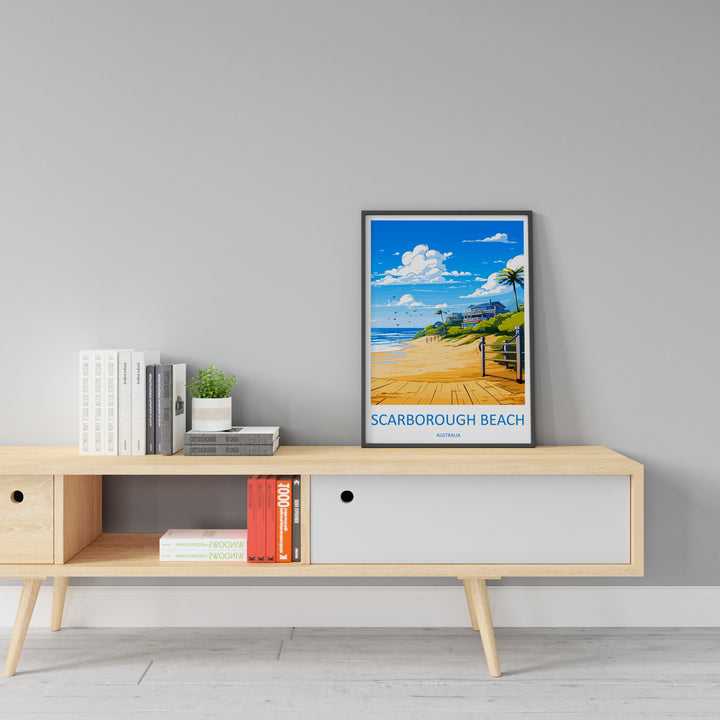Scarborough Beach Travel Print Wall Art Scarborough Beach Wall Hanging Home Décor Scarborough Beach Gift Art Lovers Wall Art Australia