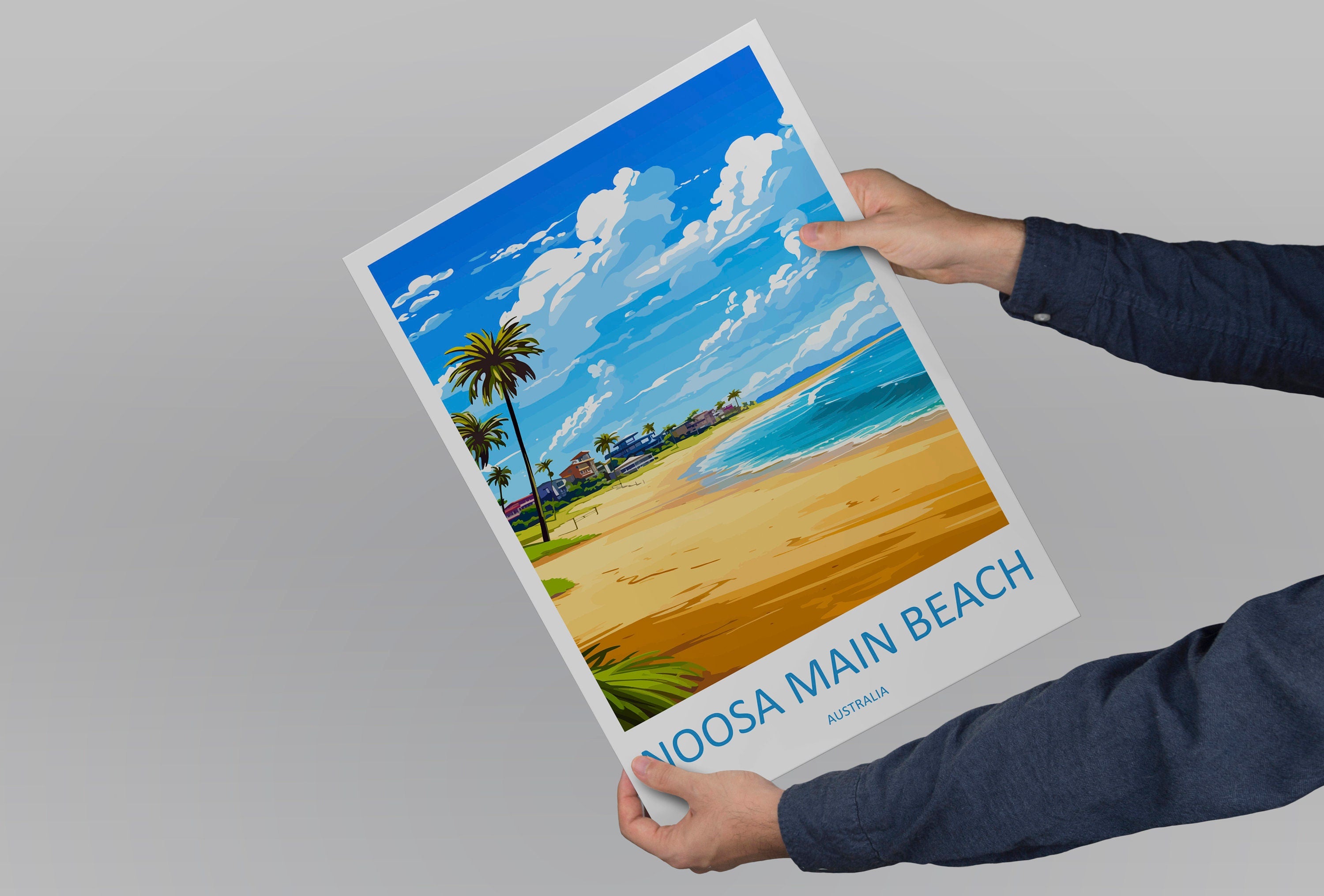 Noosa Main Beach Travel Print