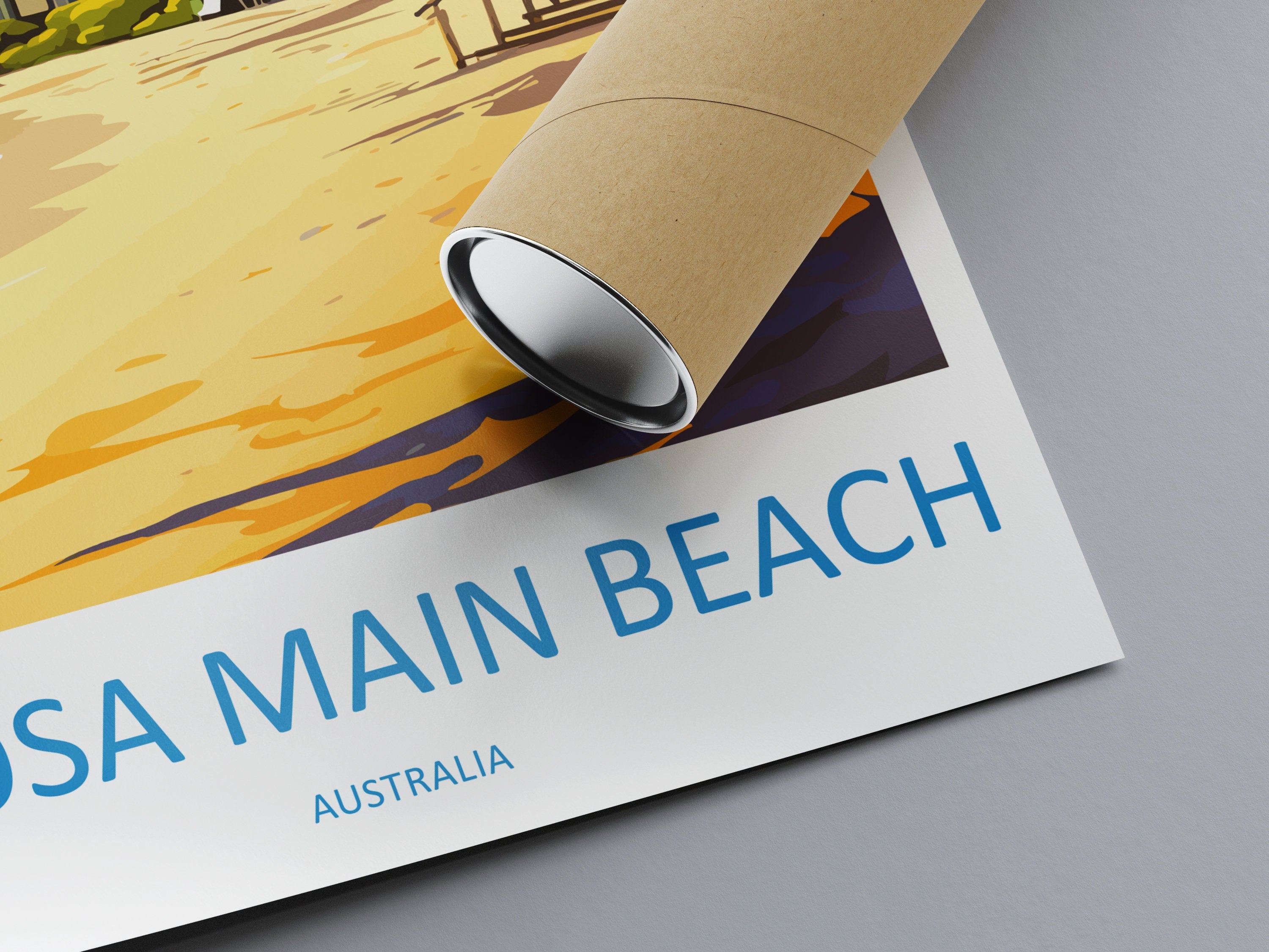 Noosa Main Beach Travel Print