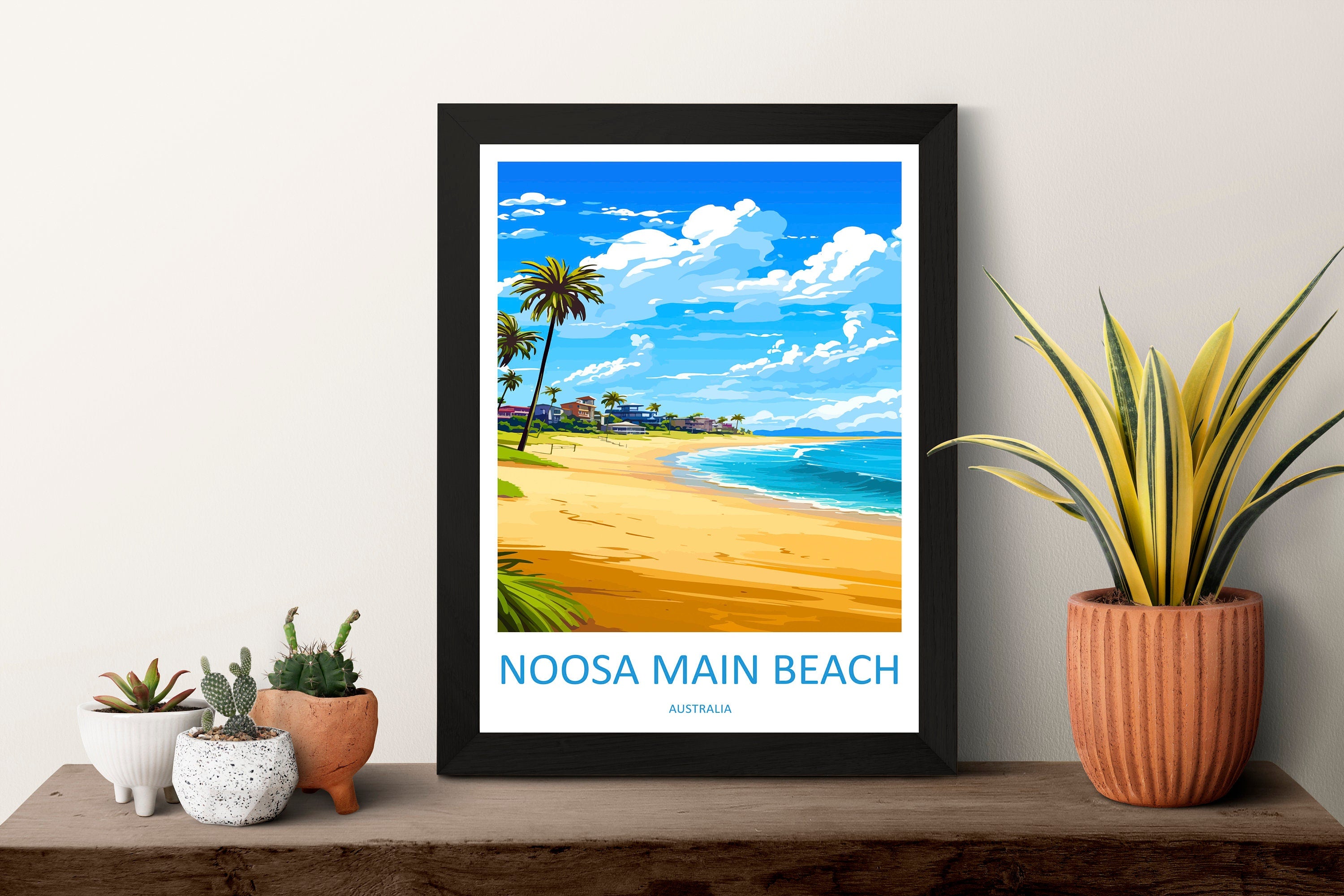 Noosa Main Beach Travel Print