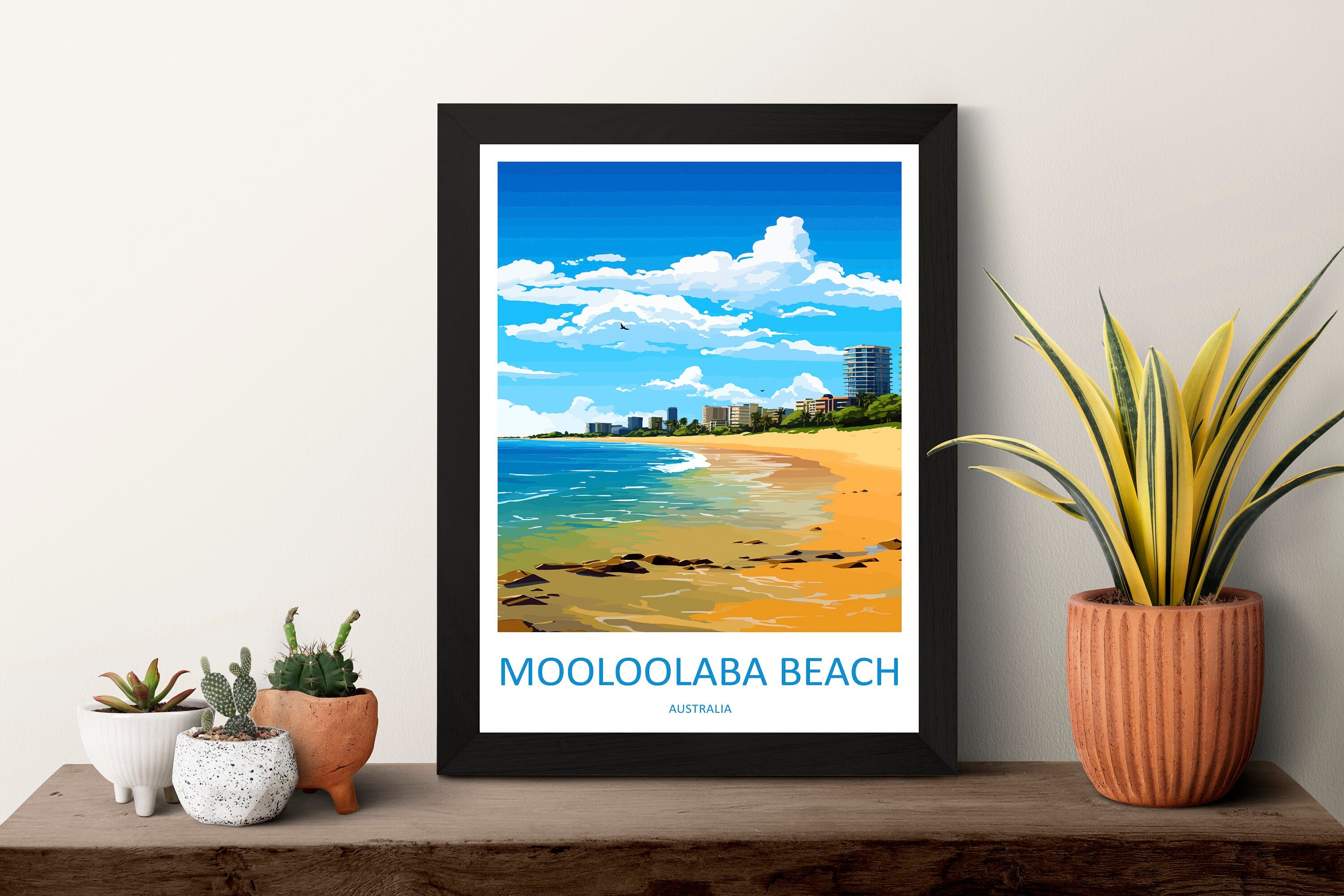 Mooloolaba Beach Travel Print