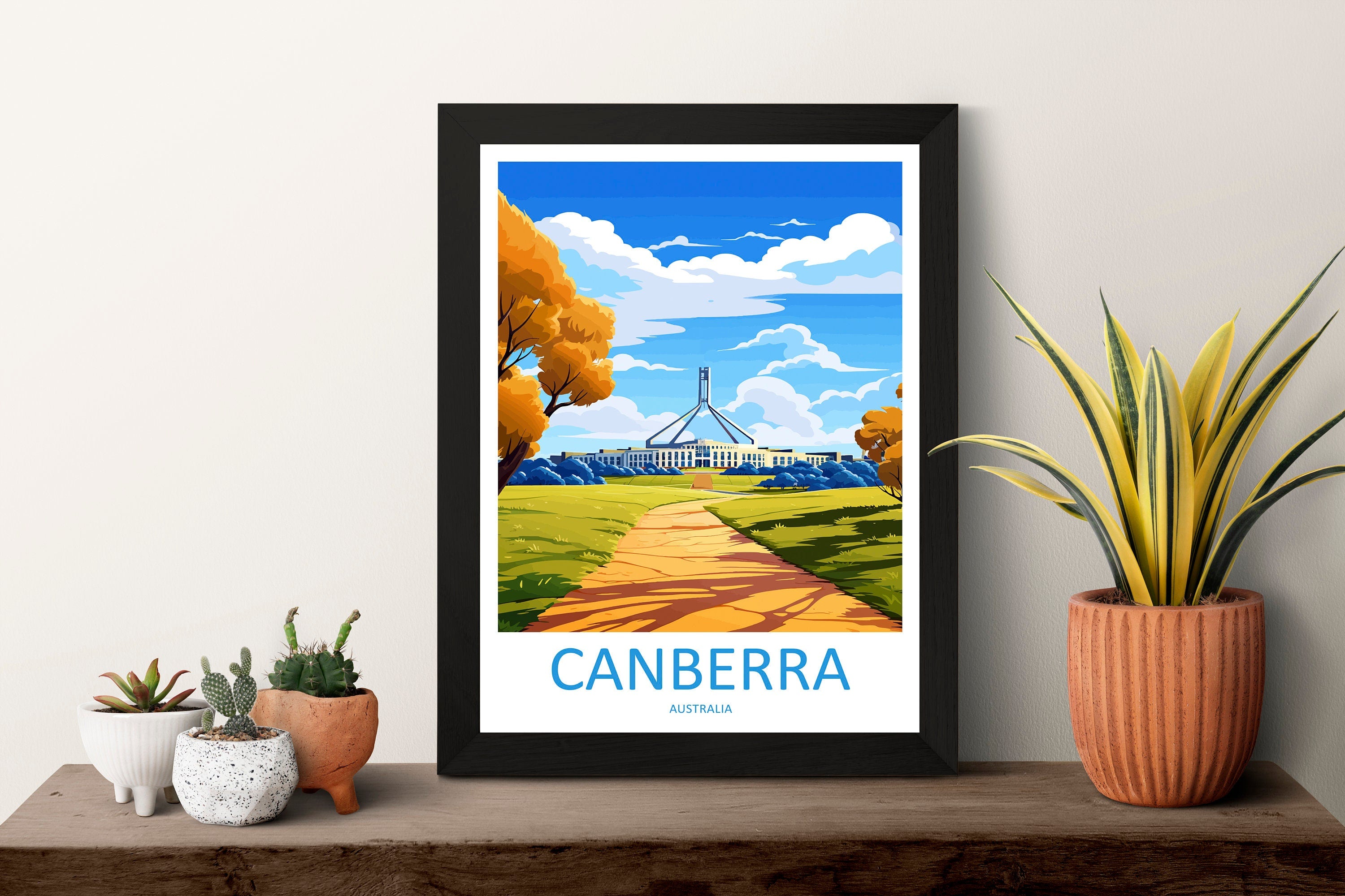 Canberra Travel Print