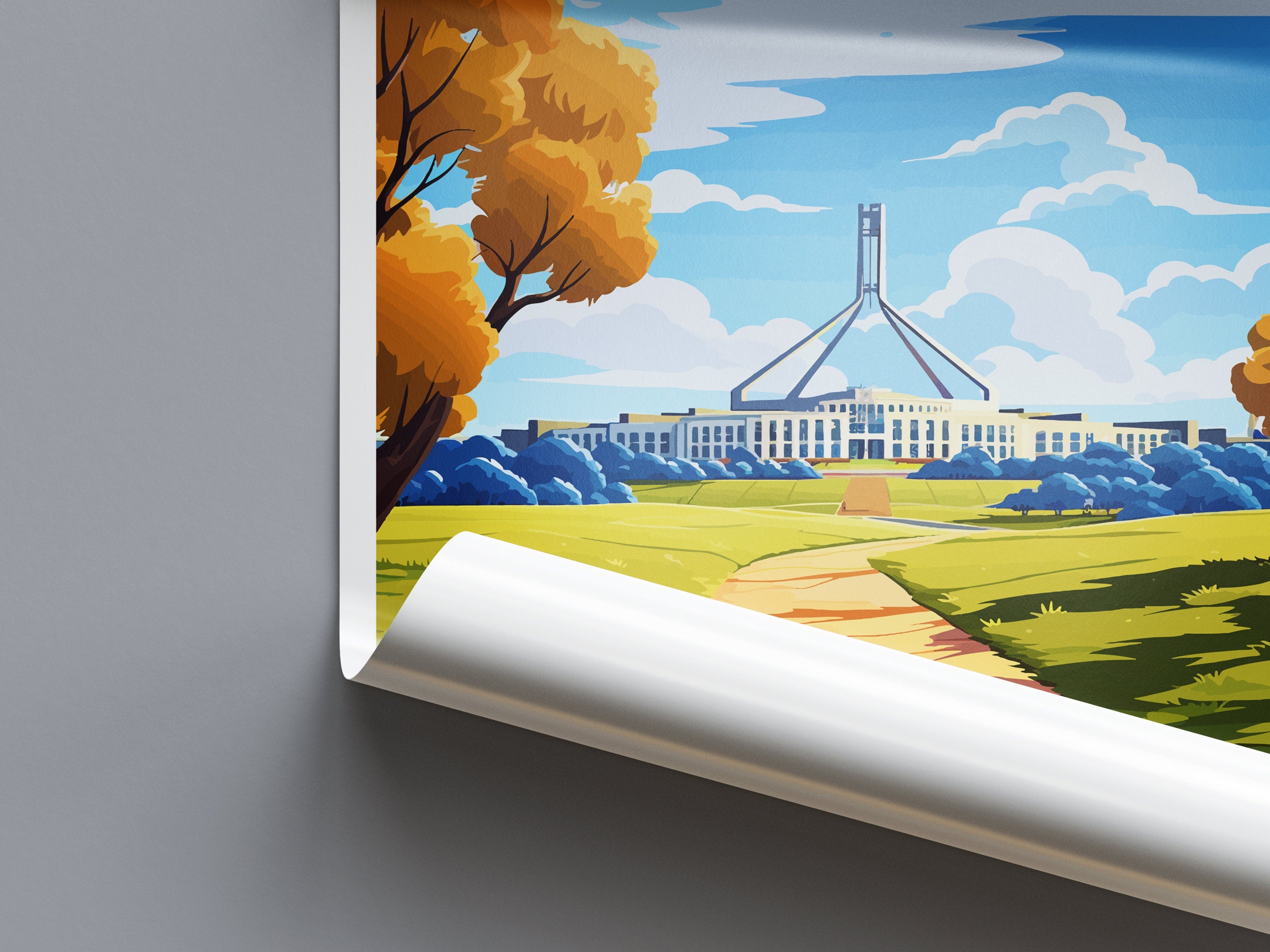 Canberra Travel Print