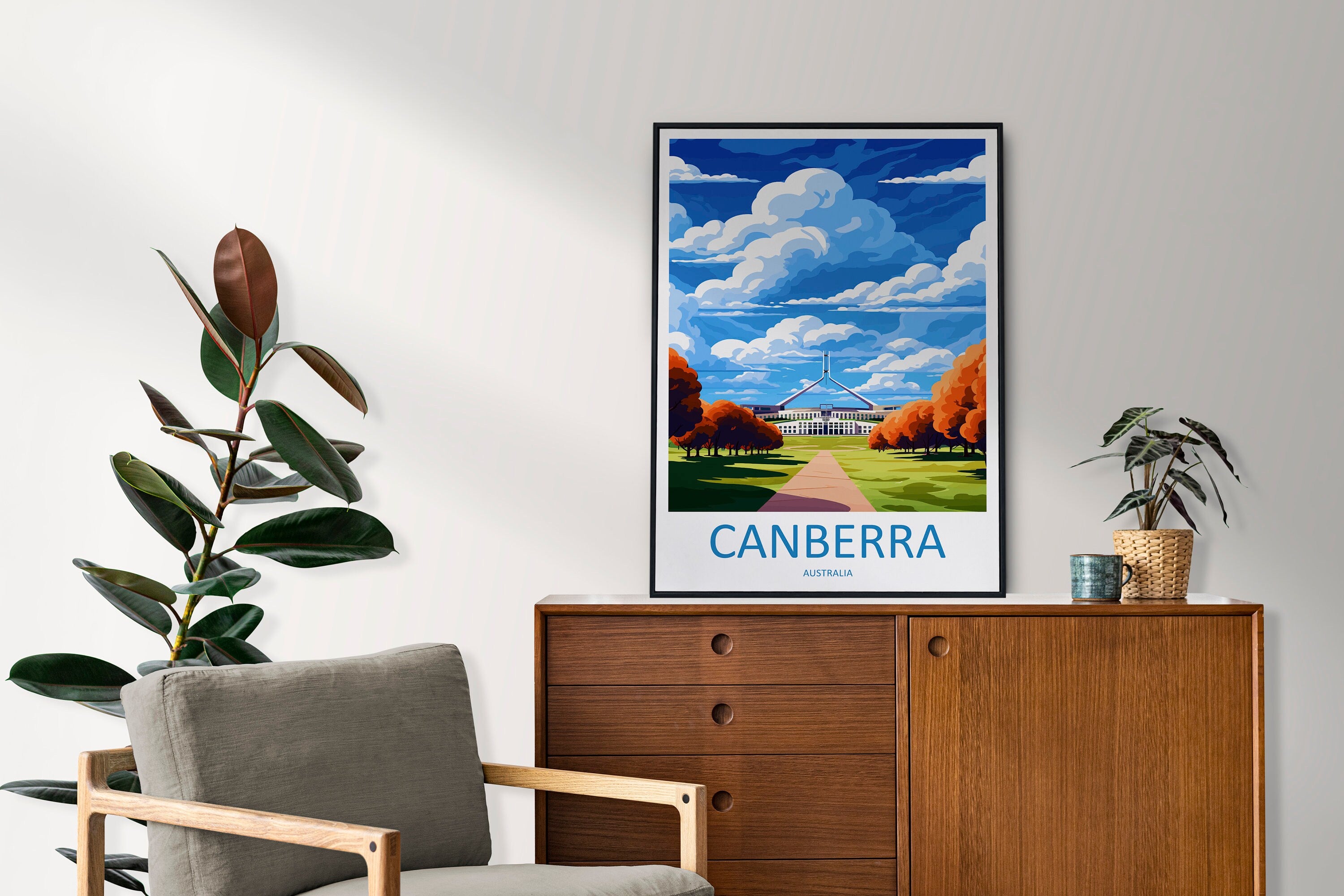 Canberra Travel Print