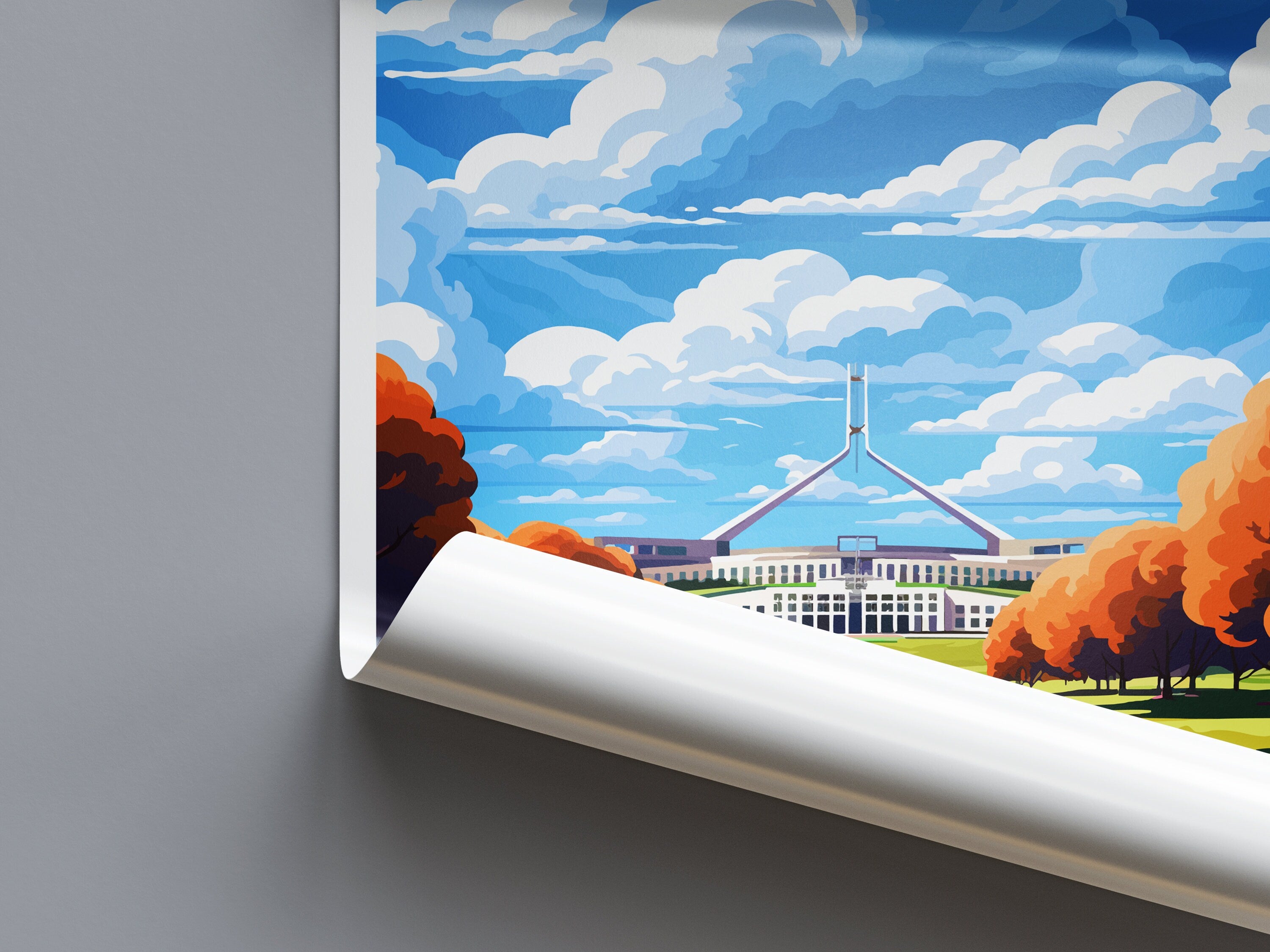 Canberra Travel Print