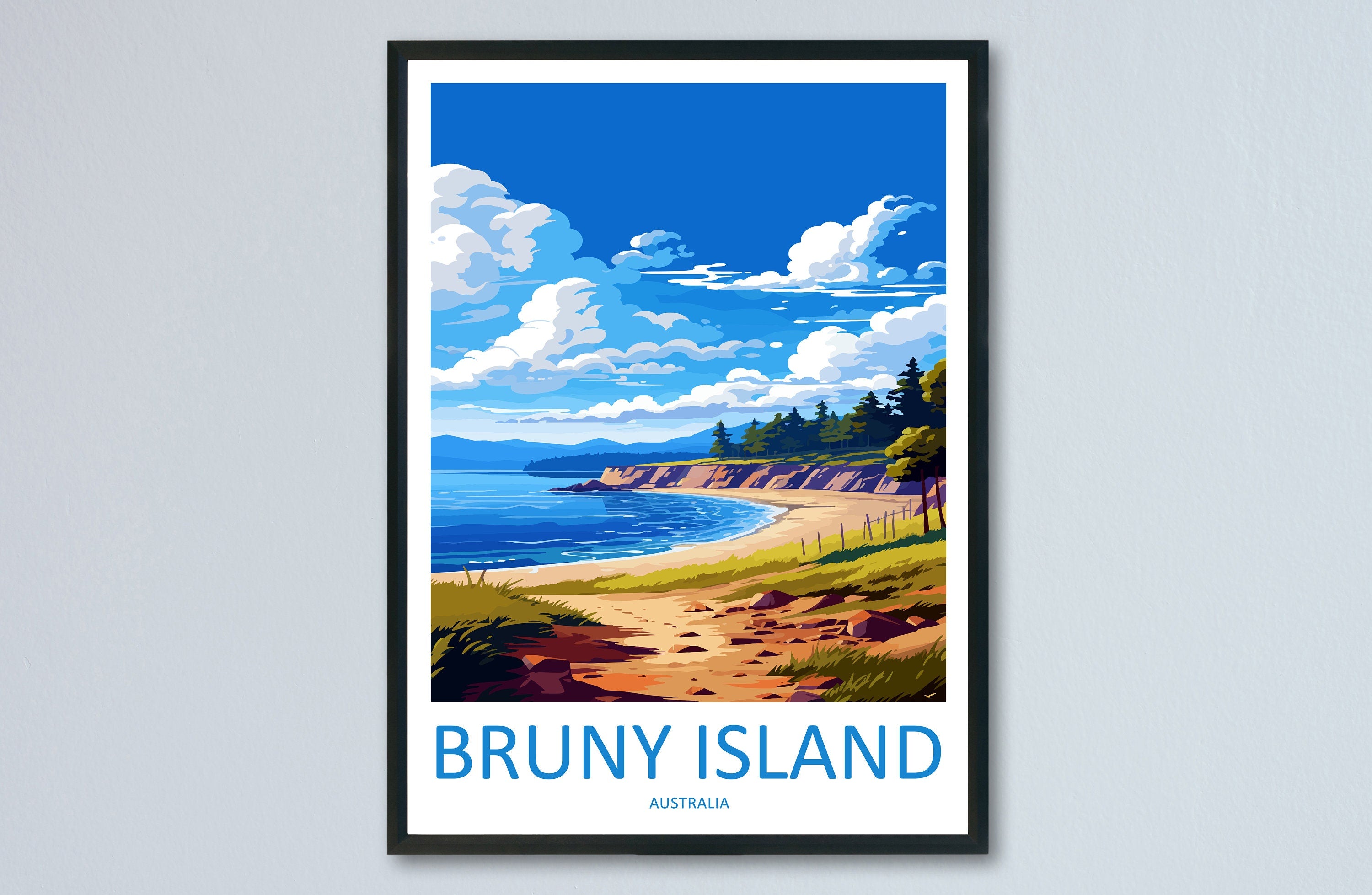 Bruny Island Travel Print