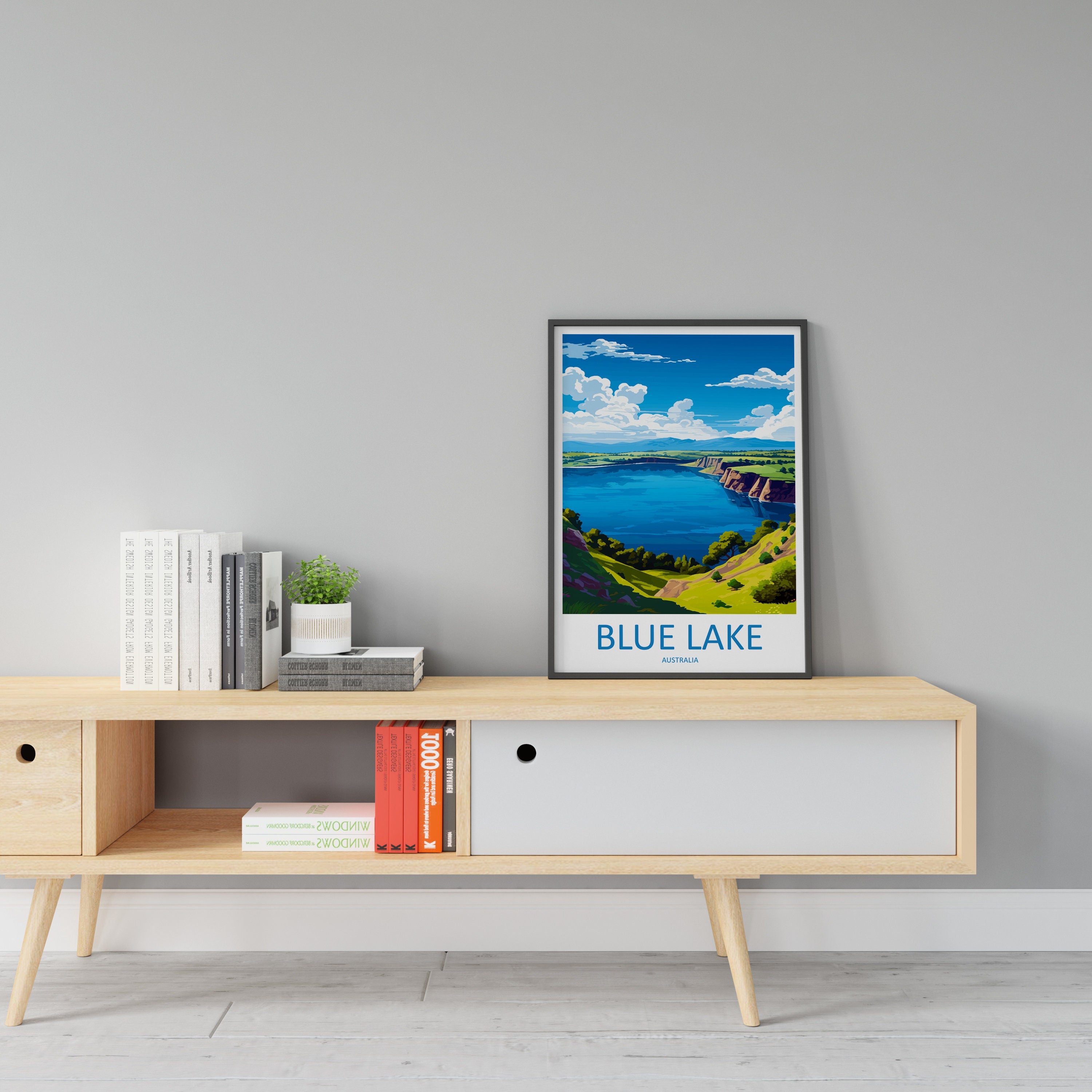 Blue Lake Travel Print