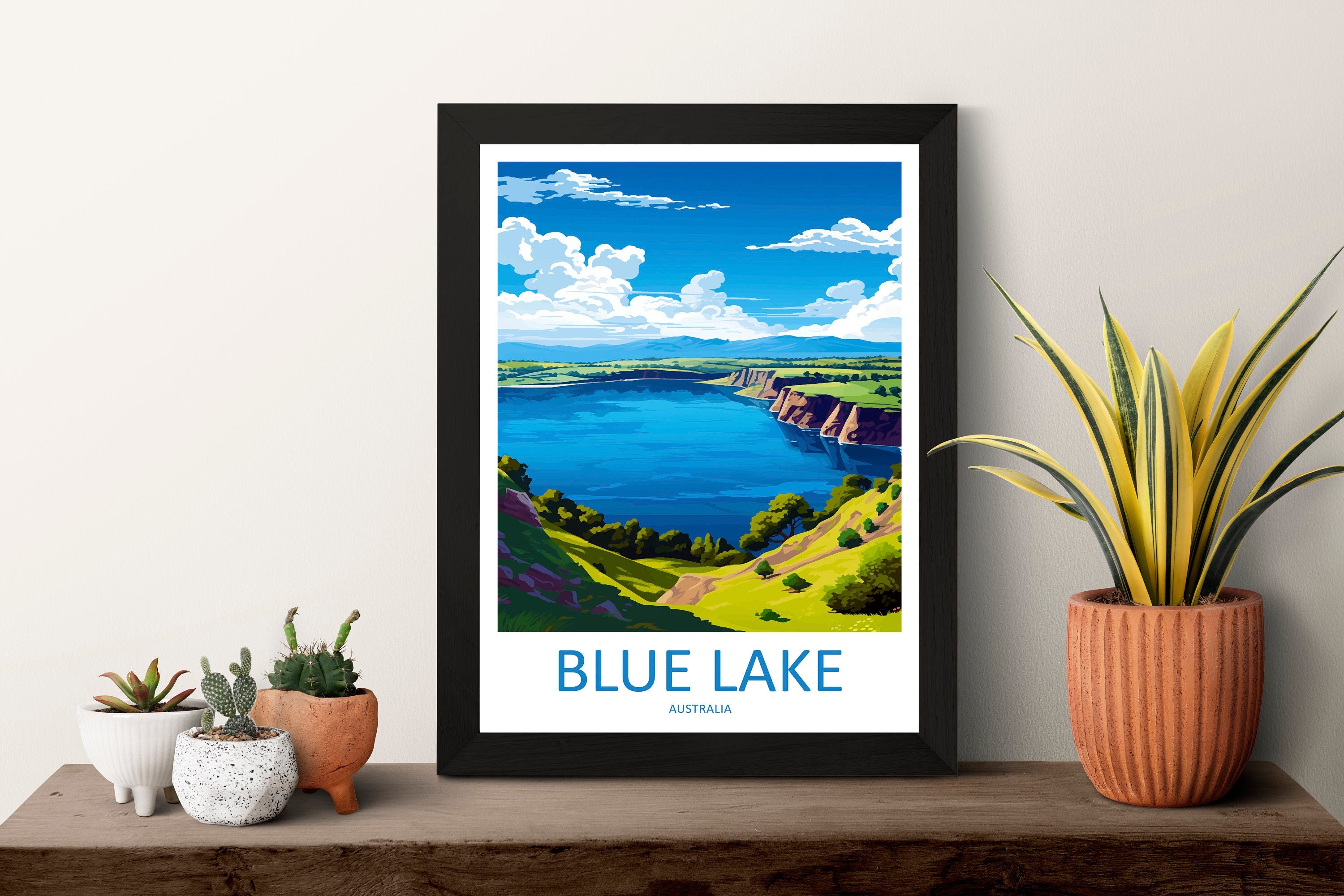 Blue Lake Travel Print