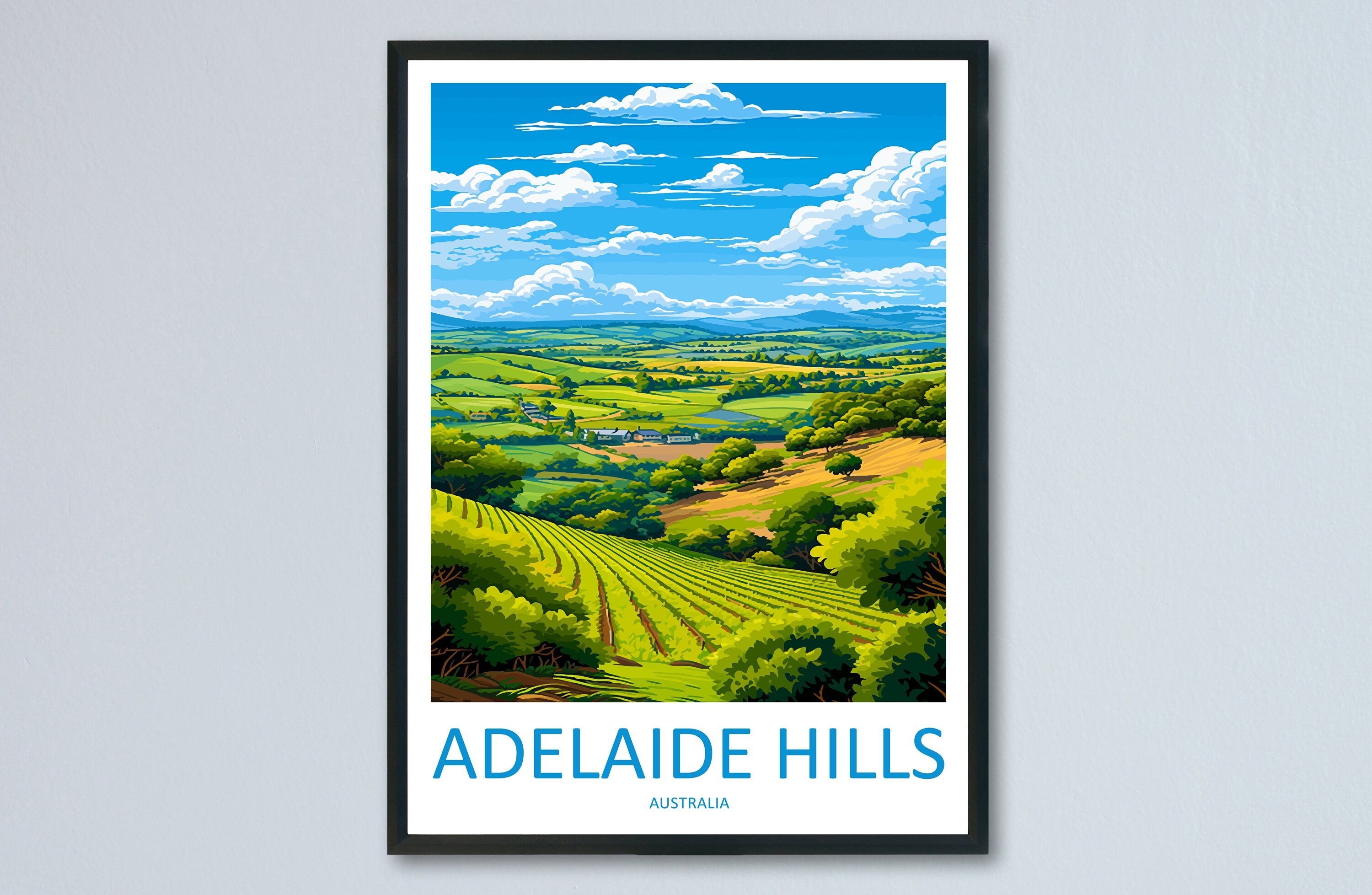 Adelaide Hills Travel Print