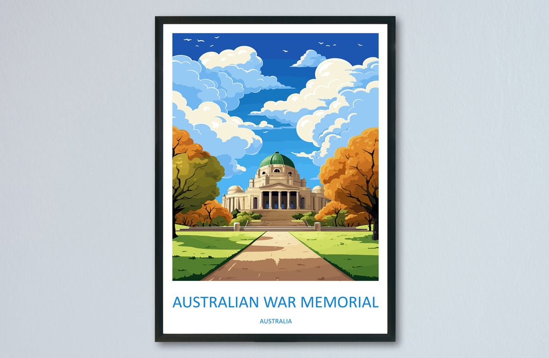 War Memorial Travel Print Wall Art War Memorial Wall Hanging Home Décor War Memorial Gift Art Lovers Wall Art Australia