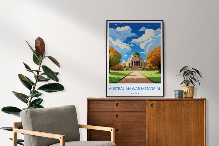 War Memorial Travel Print Wall Art War Memorial Wall Hanging Home Décor War Memorial Gift Art Lovers Wall Art Australia