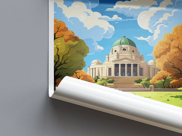 War Memorial Travel Print Wall Art War Memorial Wall Hanging Home Décor War Memorial Gift Art Lovers Wall Art Australia