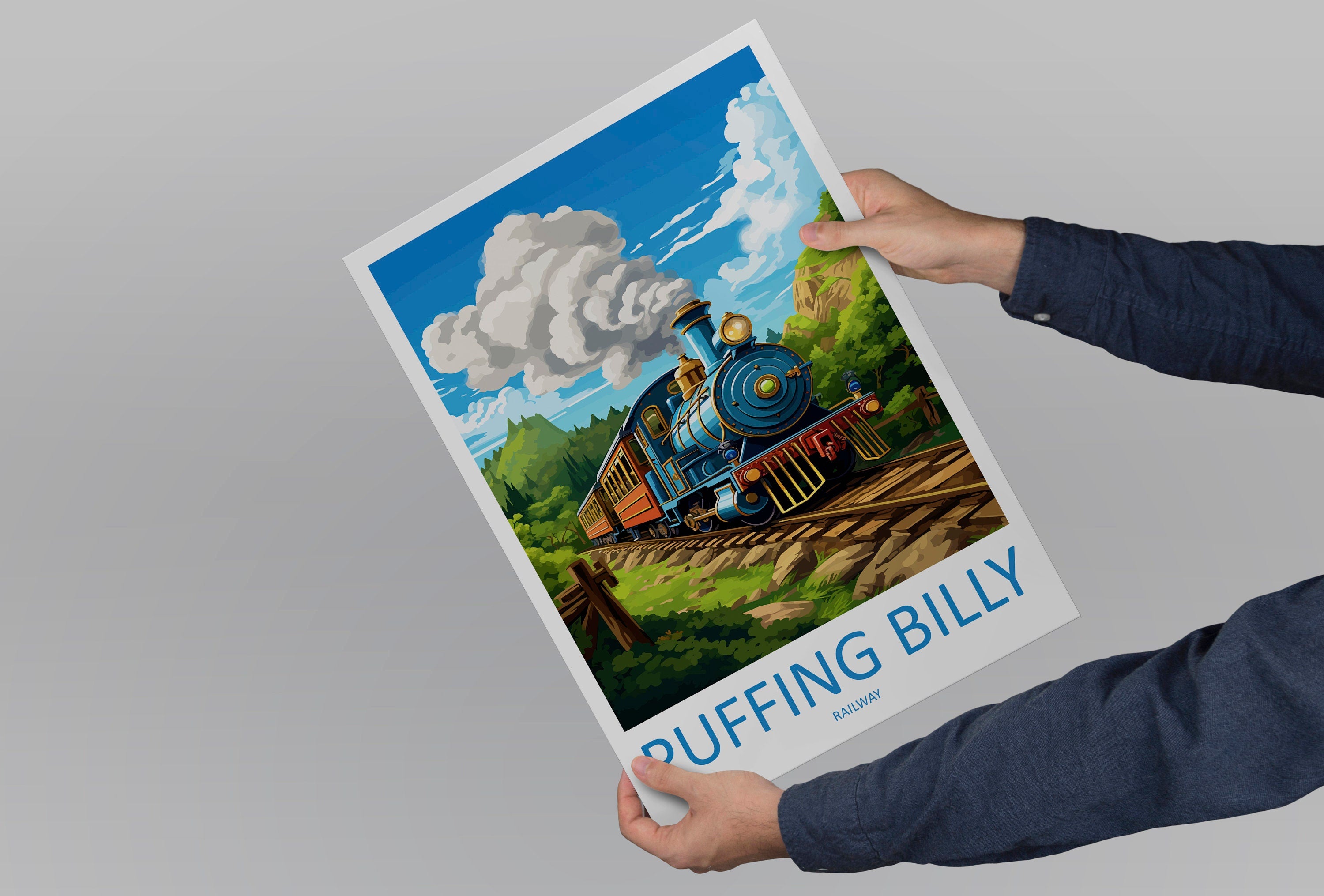 Puffing Billy Railway Travel Print Wall Art Puffing Billy Railway Wall Hanging Home Décor Puffing Billy Railway Gift Art Lovers