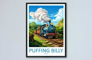 Puffing Billy Railway Travel Print Wall Art Puffing Billy Railway Wall Hanging Home Décor Puffing Billy Railway Gift Art Lovers