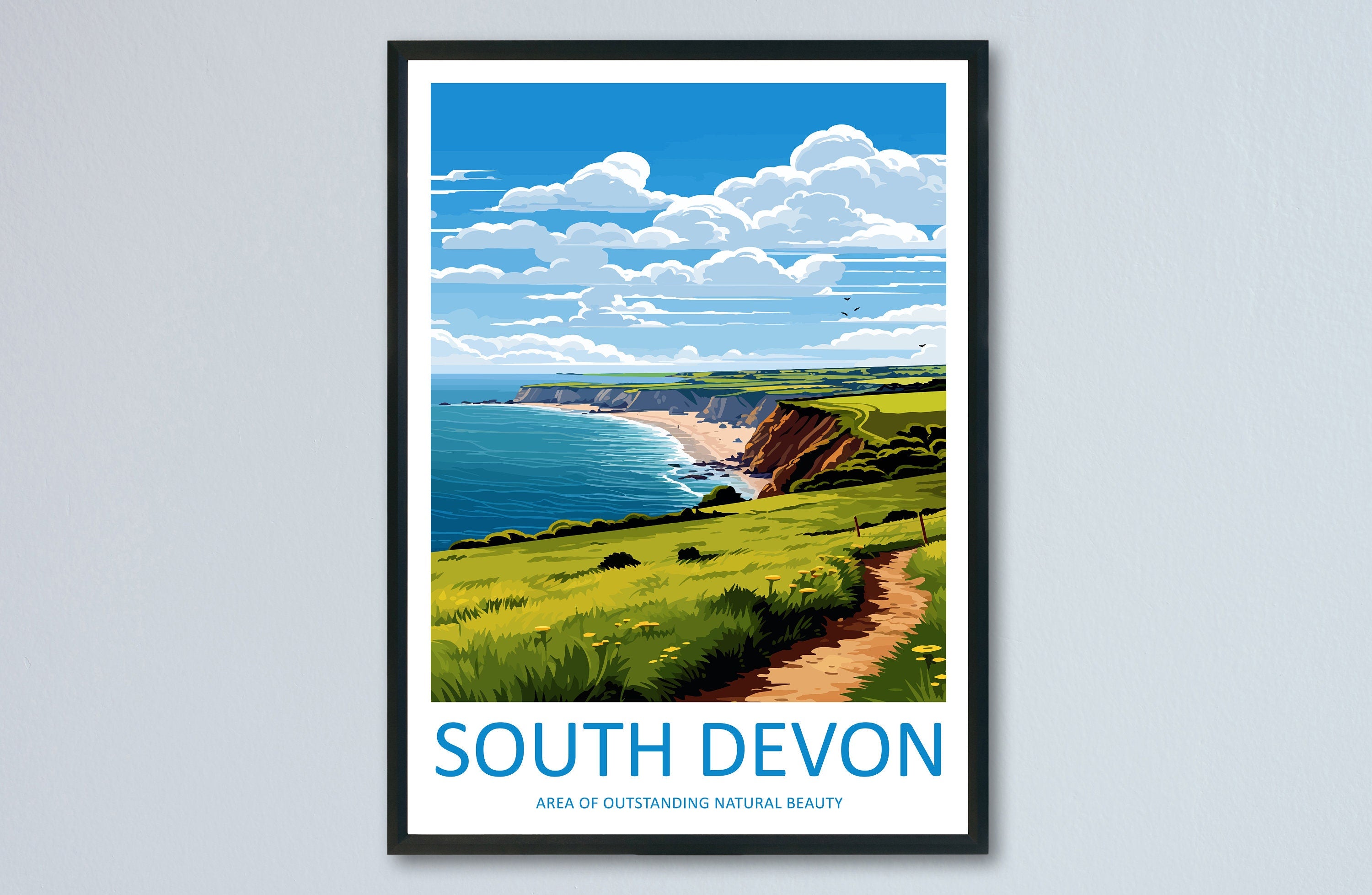 South Devon Travel Print