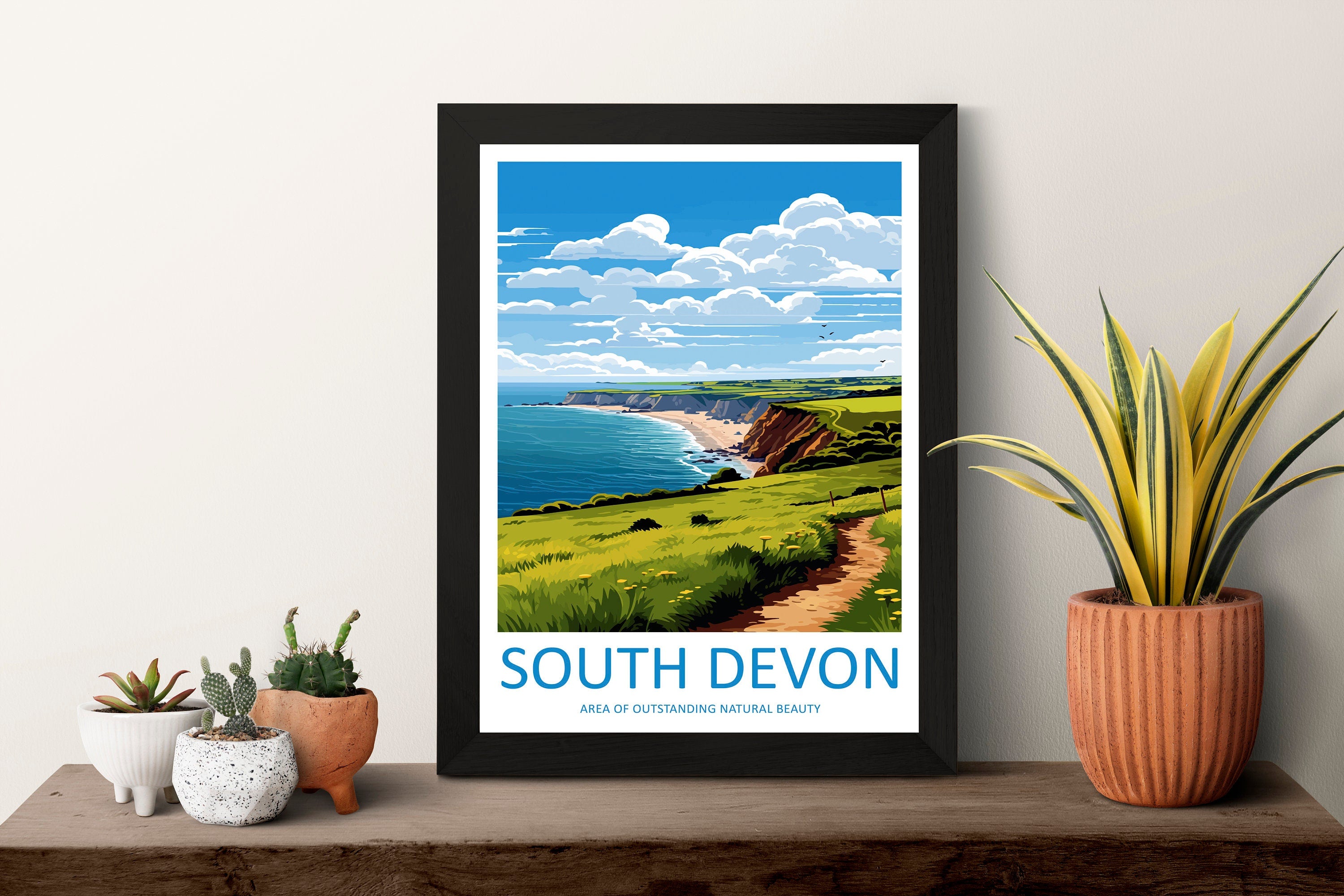 South Devon Travel Print