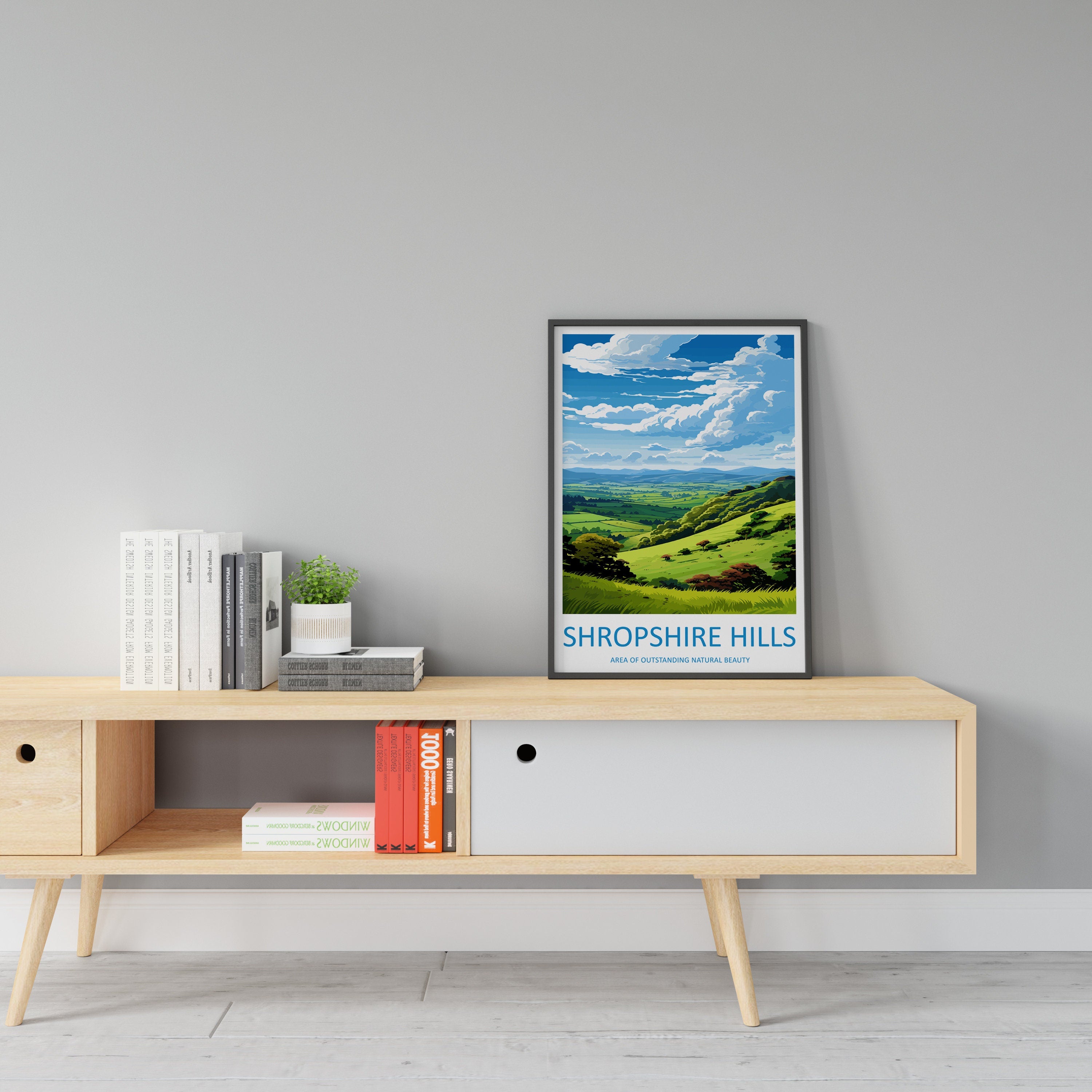 Shropshire Hills Travel Print