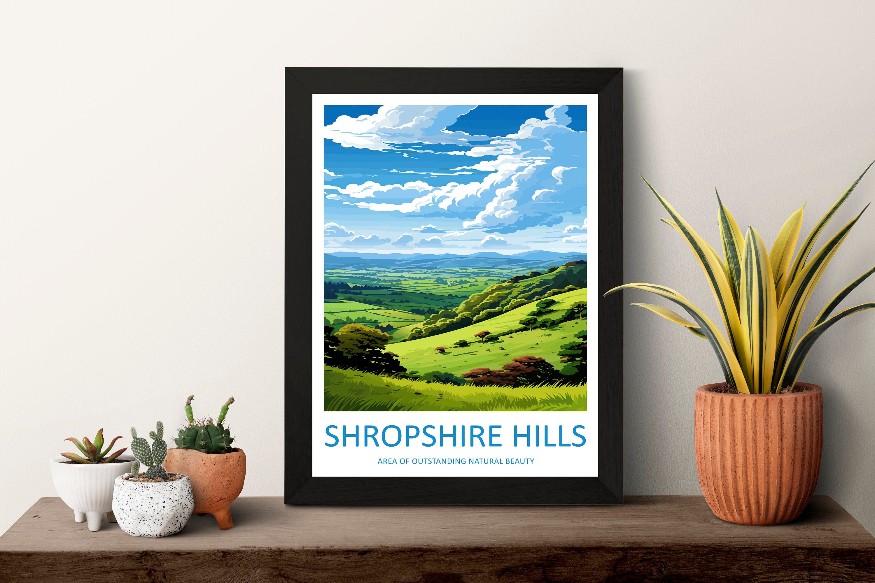 Shropshire Hills Travel Print