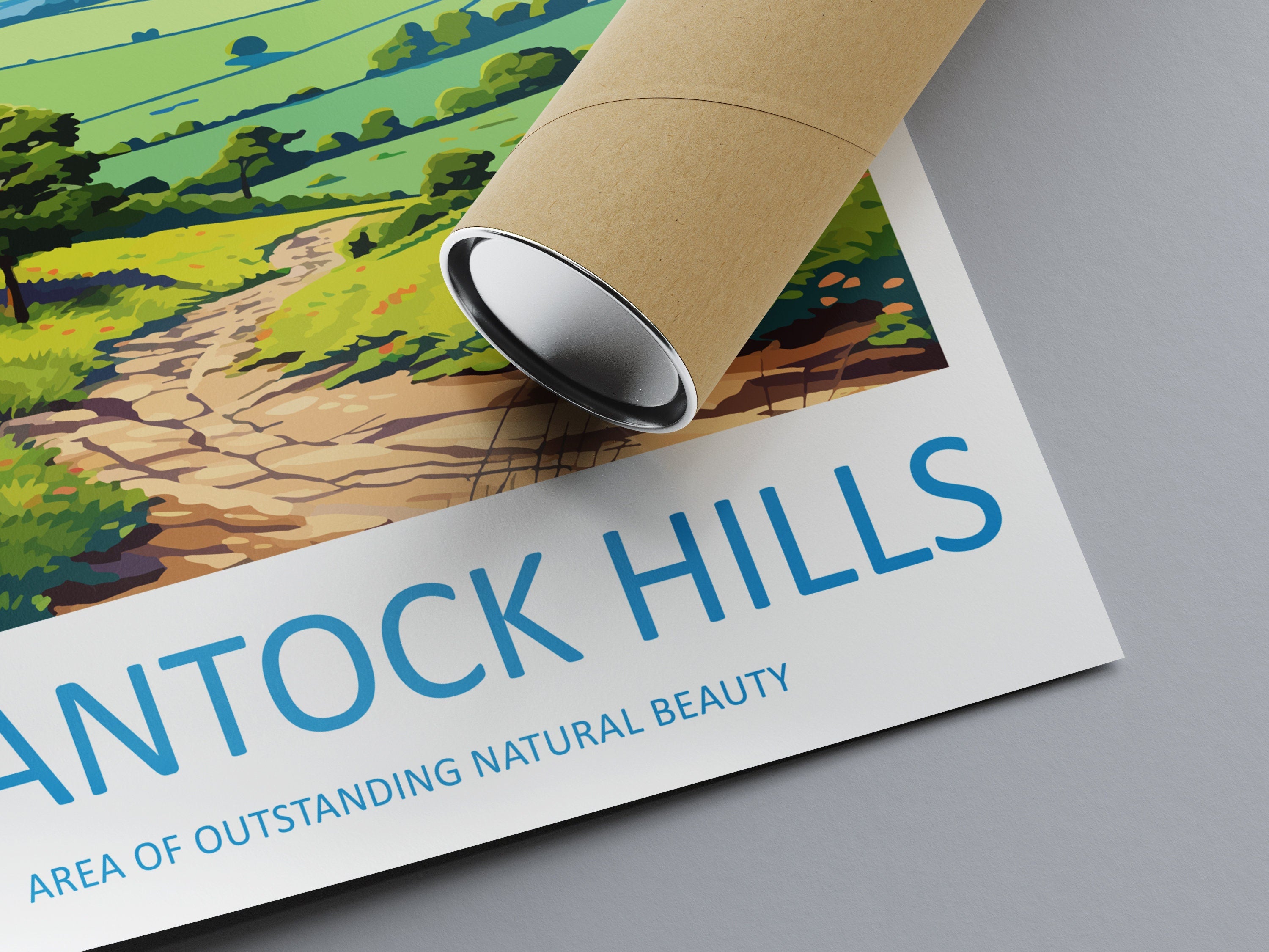 Quantock Hills Travel Print