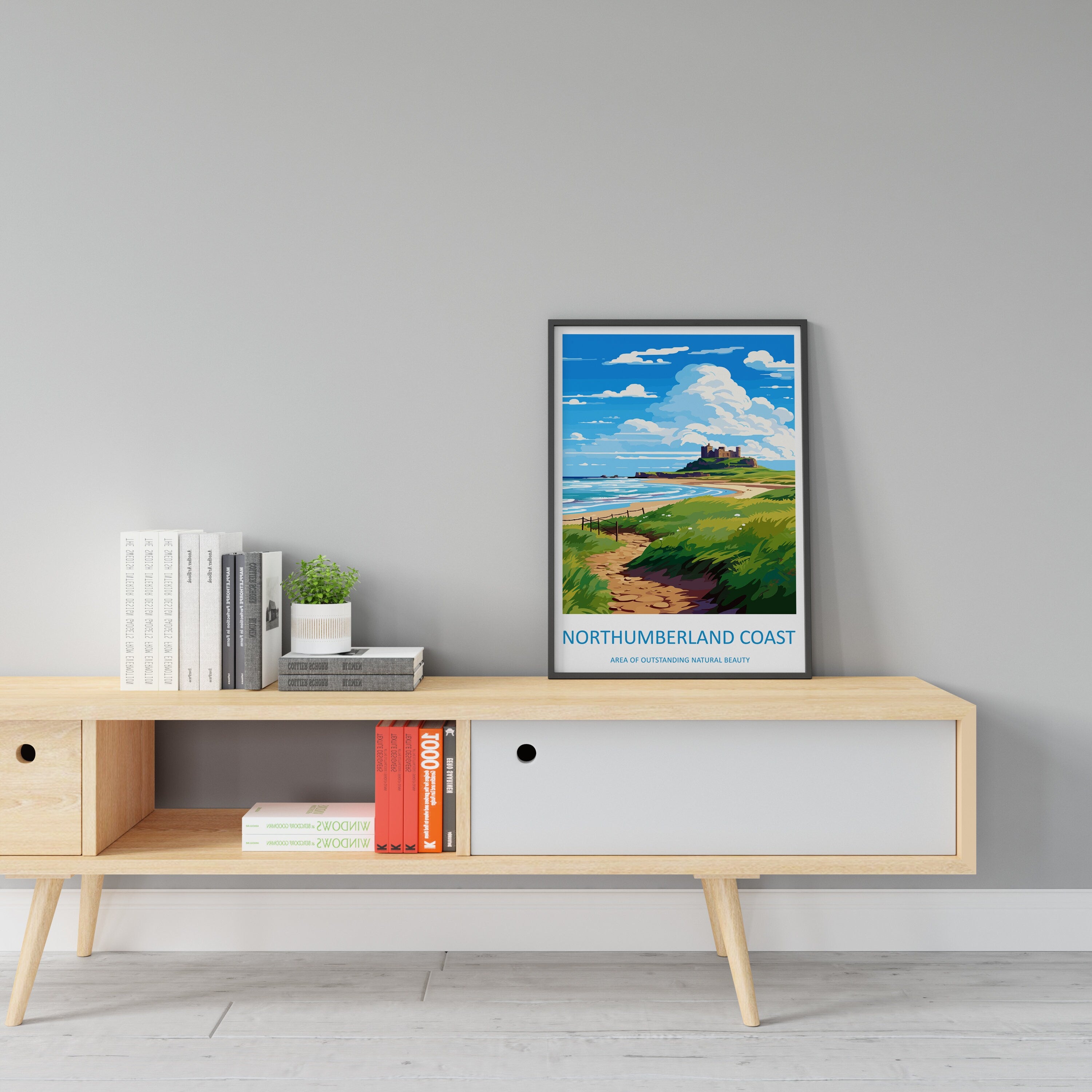 Northumberland Coast Travel Print