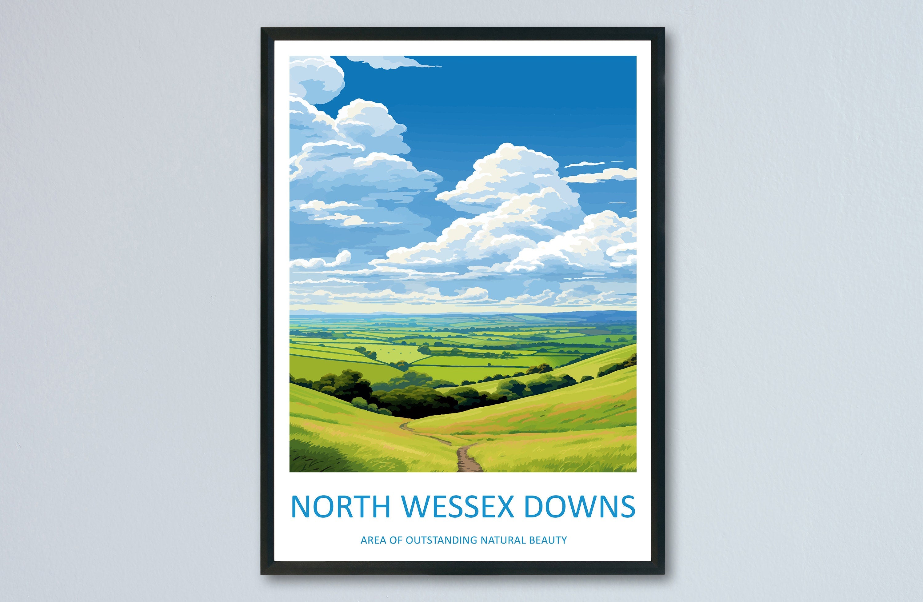 North Wessex Downs Travel Print