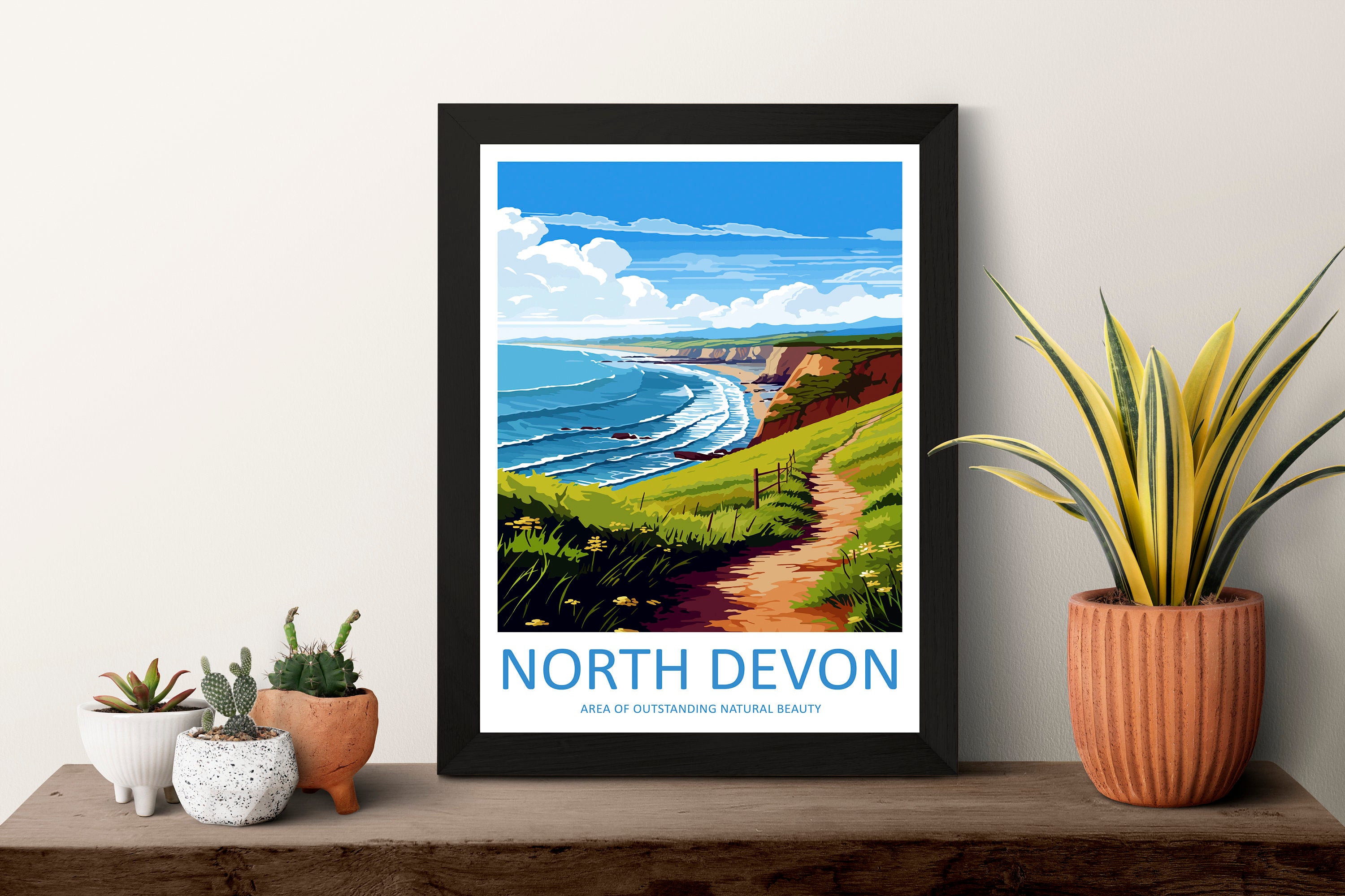 North Devon Travel Print