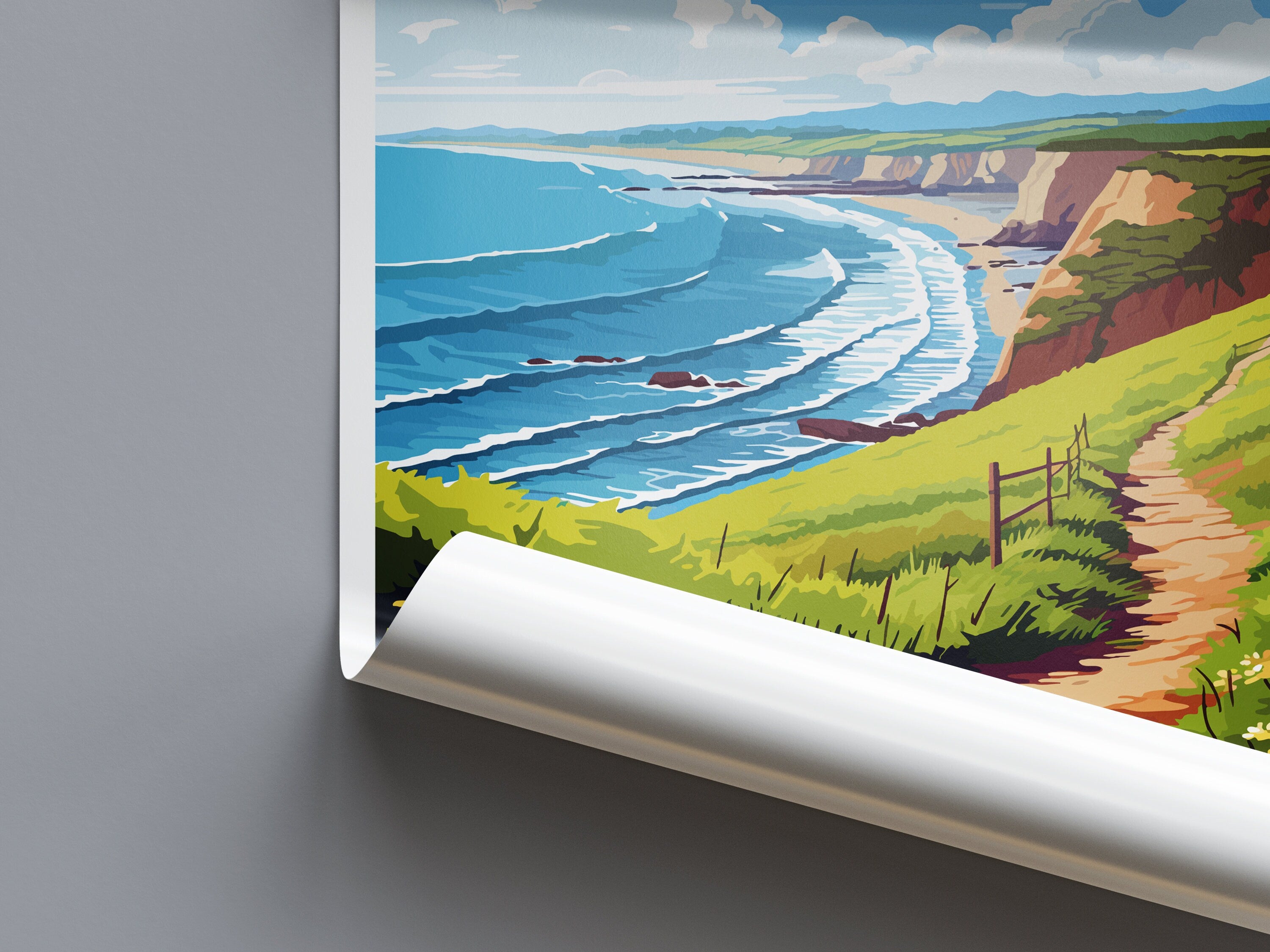 North Devon Travel Print