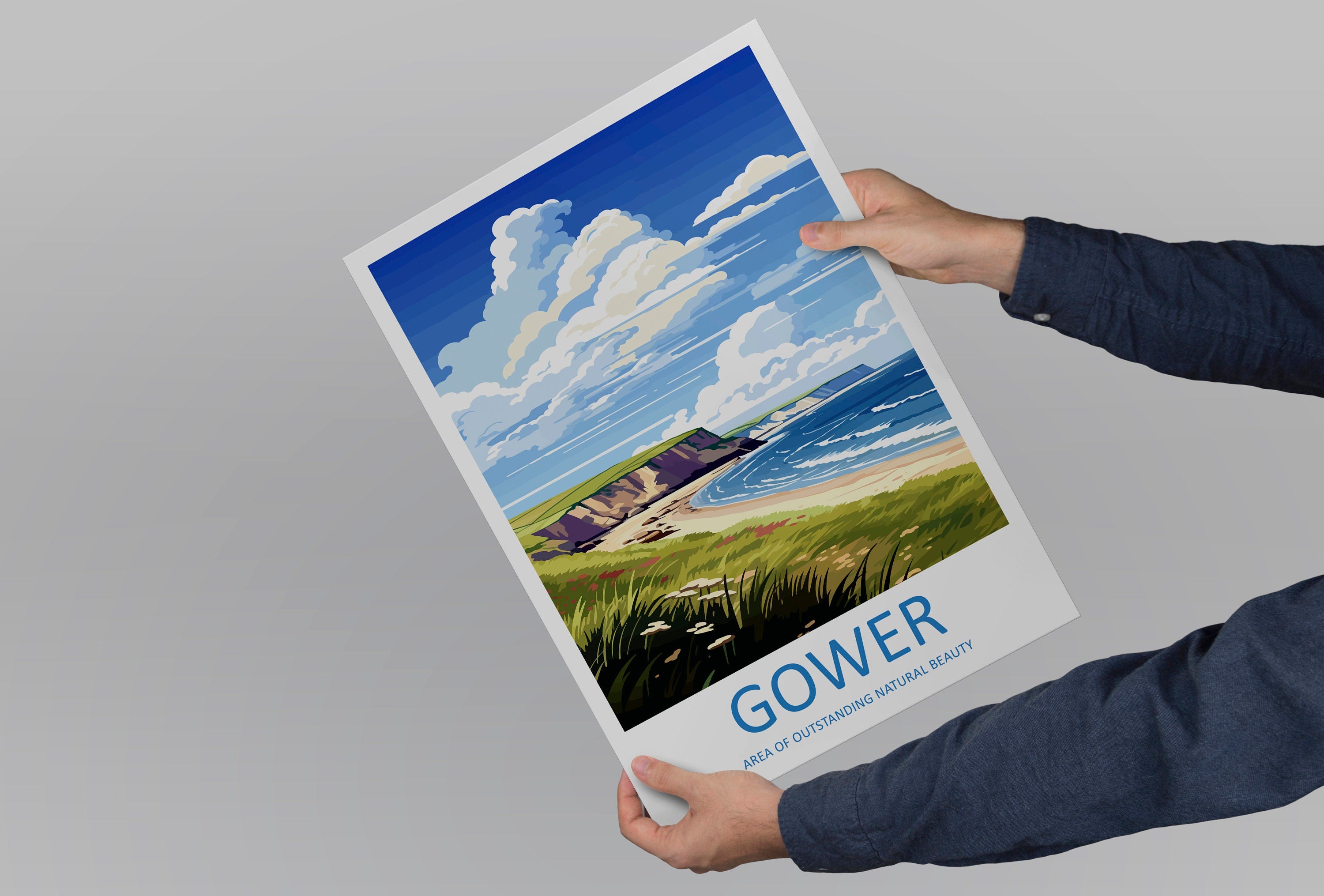 Gower Peninsula Travel Print