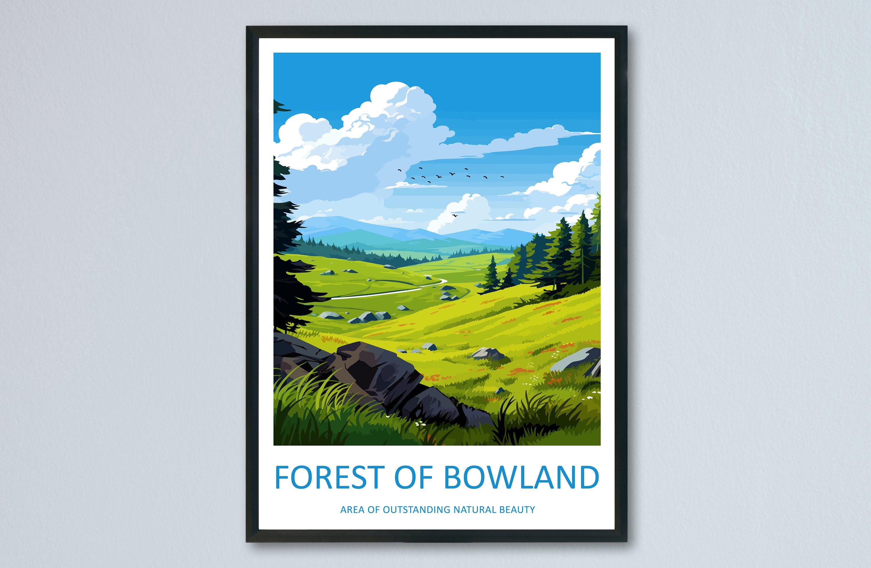 Forest Of Bowland Travel Print