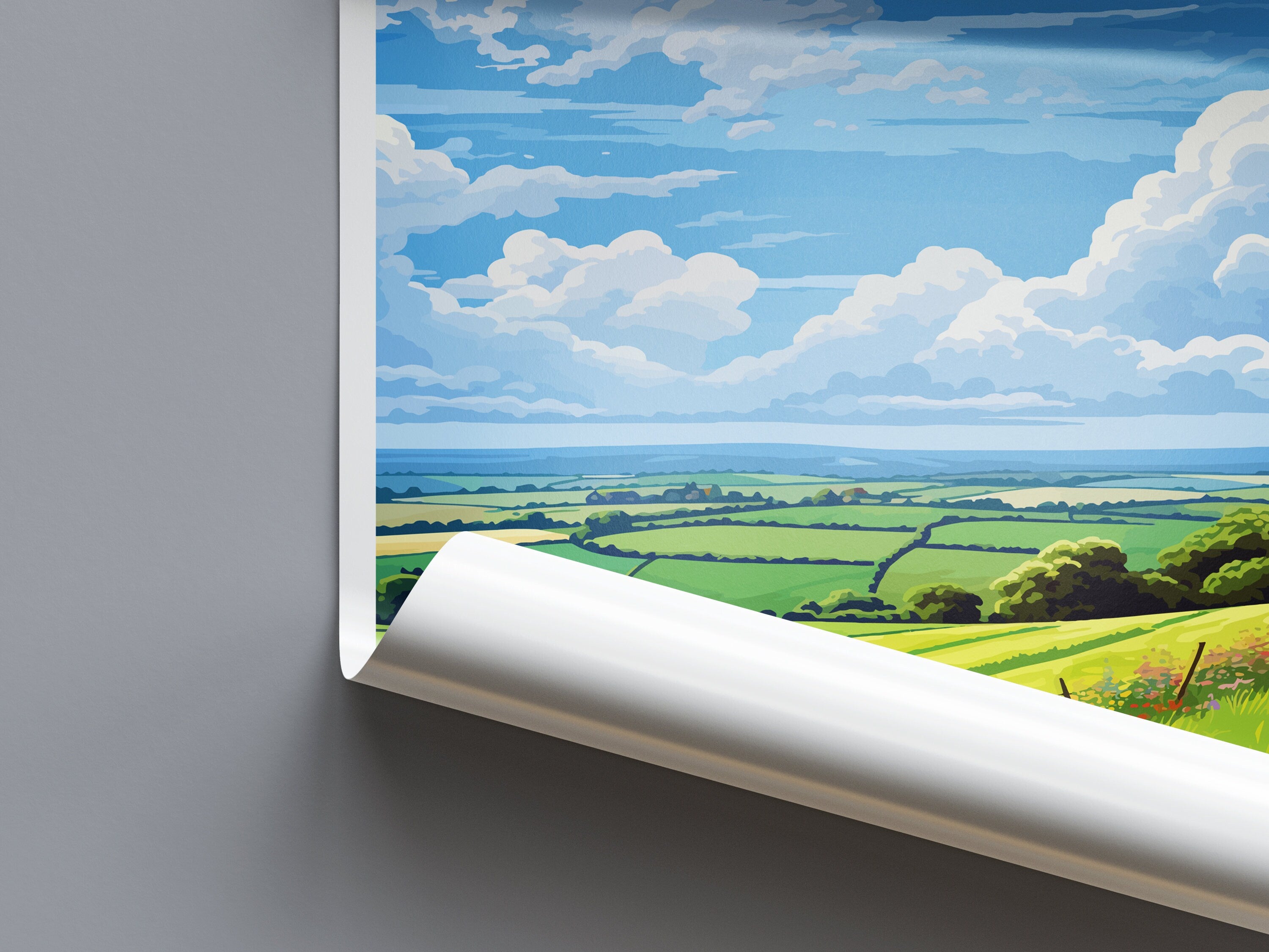 East Devon Travel Print